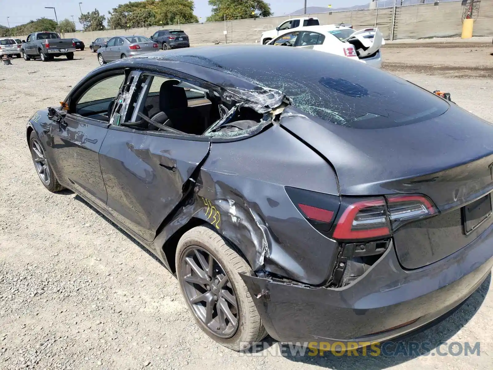 9 Photograph of a damaged car 5YJ3E1EB0LF735050 TESLA MODEL 3 2020