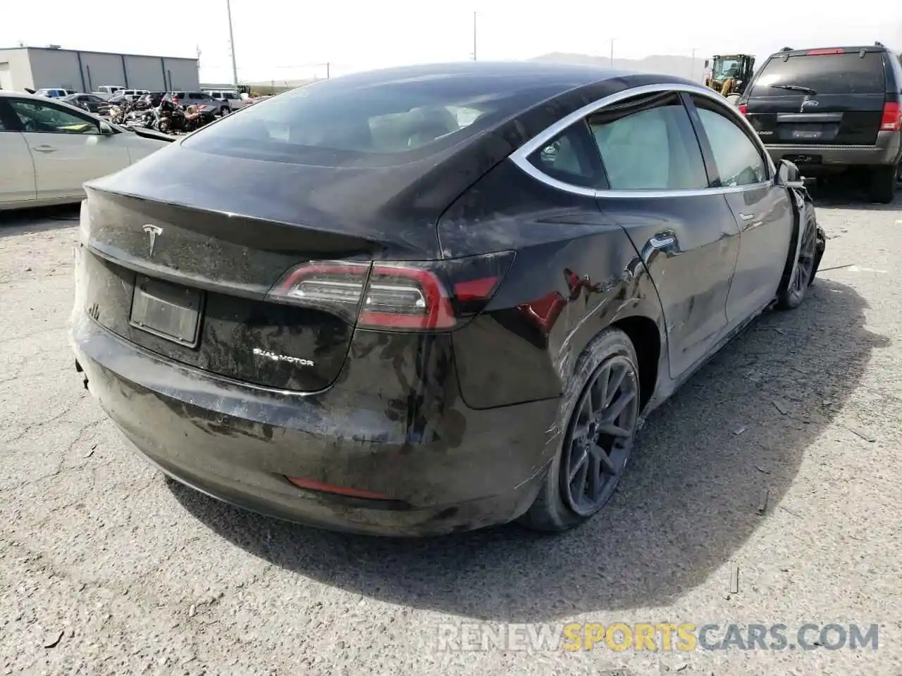 4 Photograph of a damaged car 5YJ3E1EB0LF744203 TESLA MODEL 3 2020