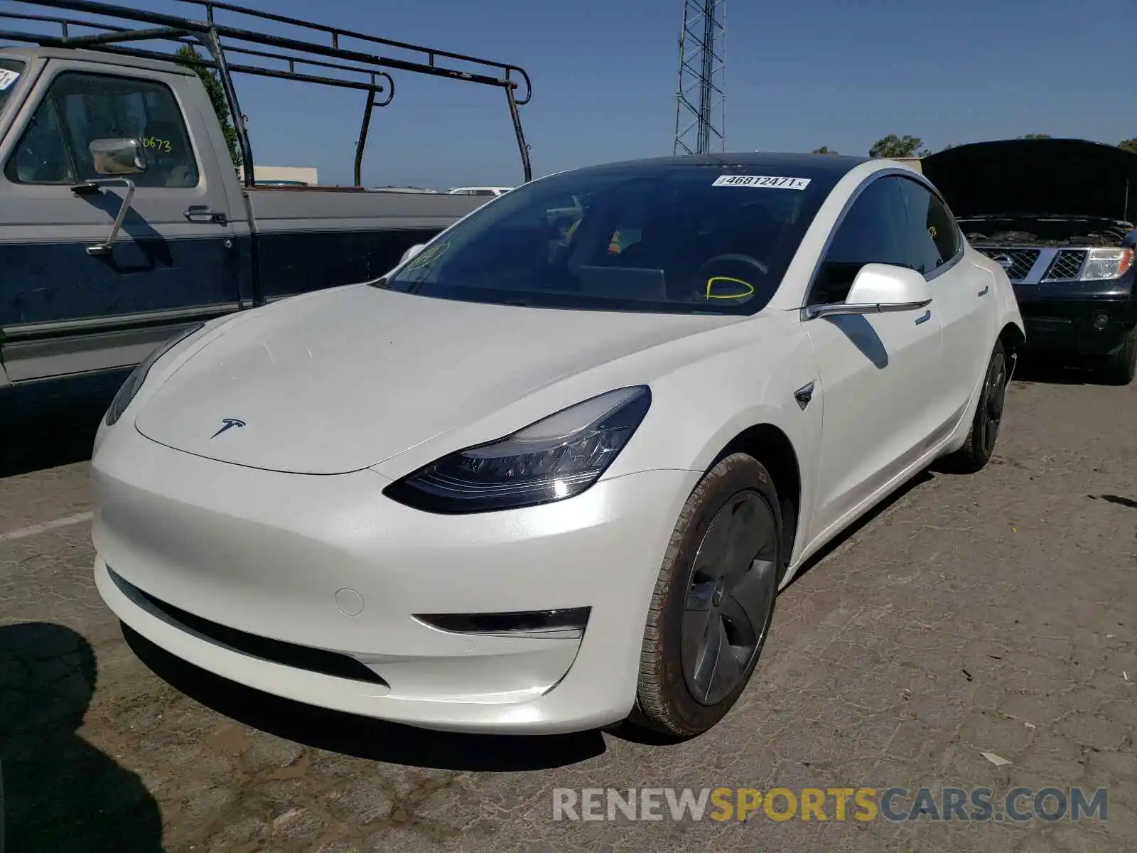 2 Photograph of a damaged car 5YJ3E1EB0LF774964 TESLA MODEL 3 2020