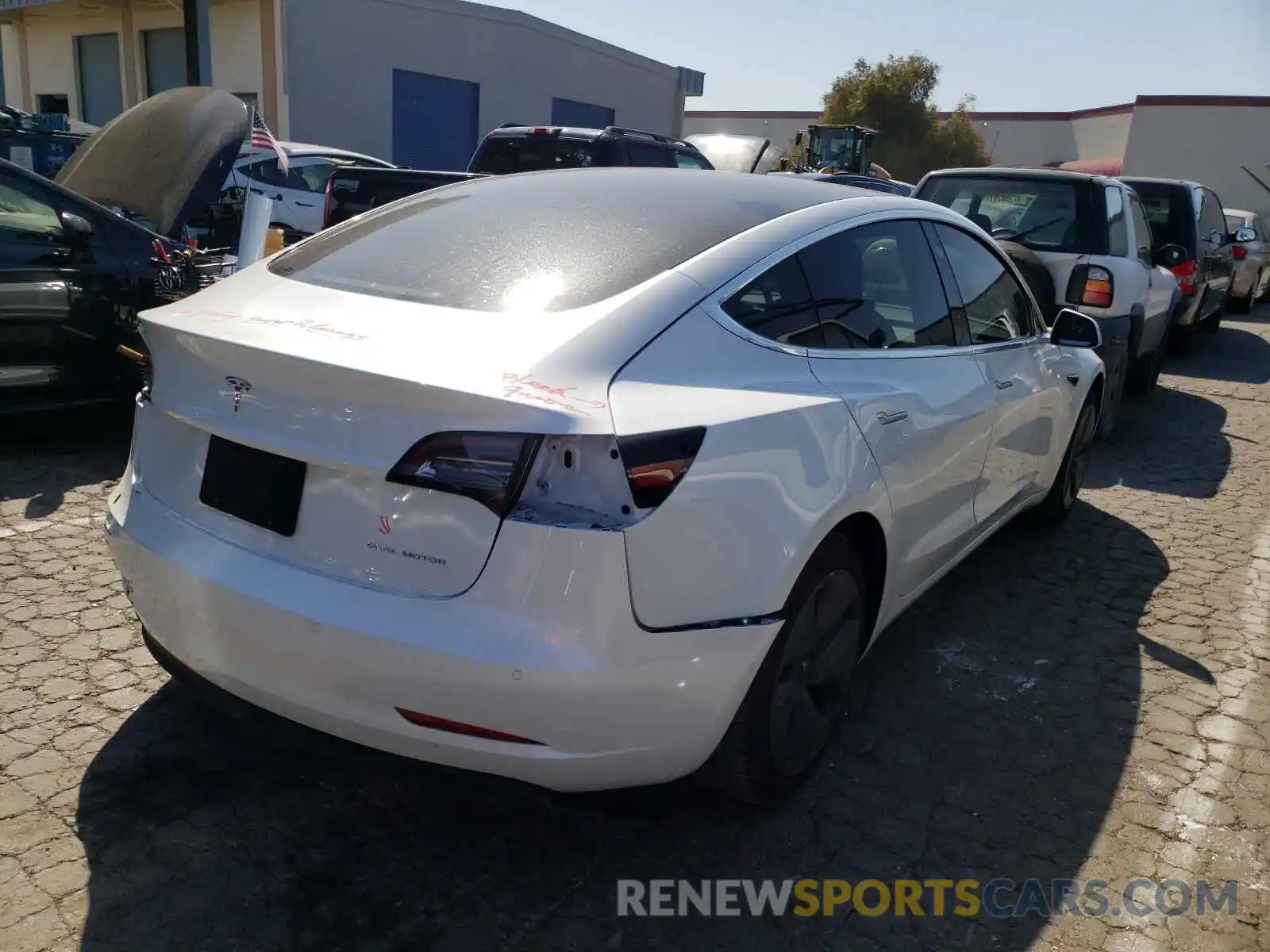 4 Photograph of a damaged car 5YJ3E1EB0LF774964 TESLA MODEL 3 2020