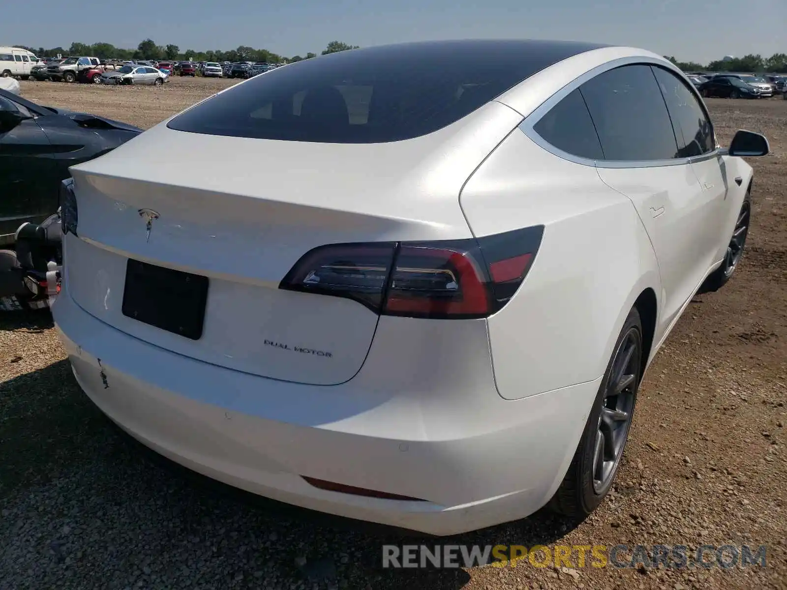 4 Photograph of a damaged car 5YJ3E1EB0LF787200 TESLA MODEL 3 2020