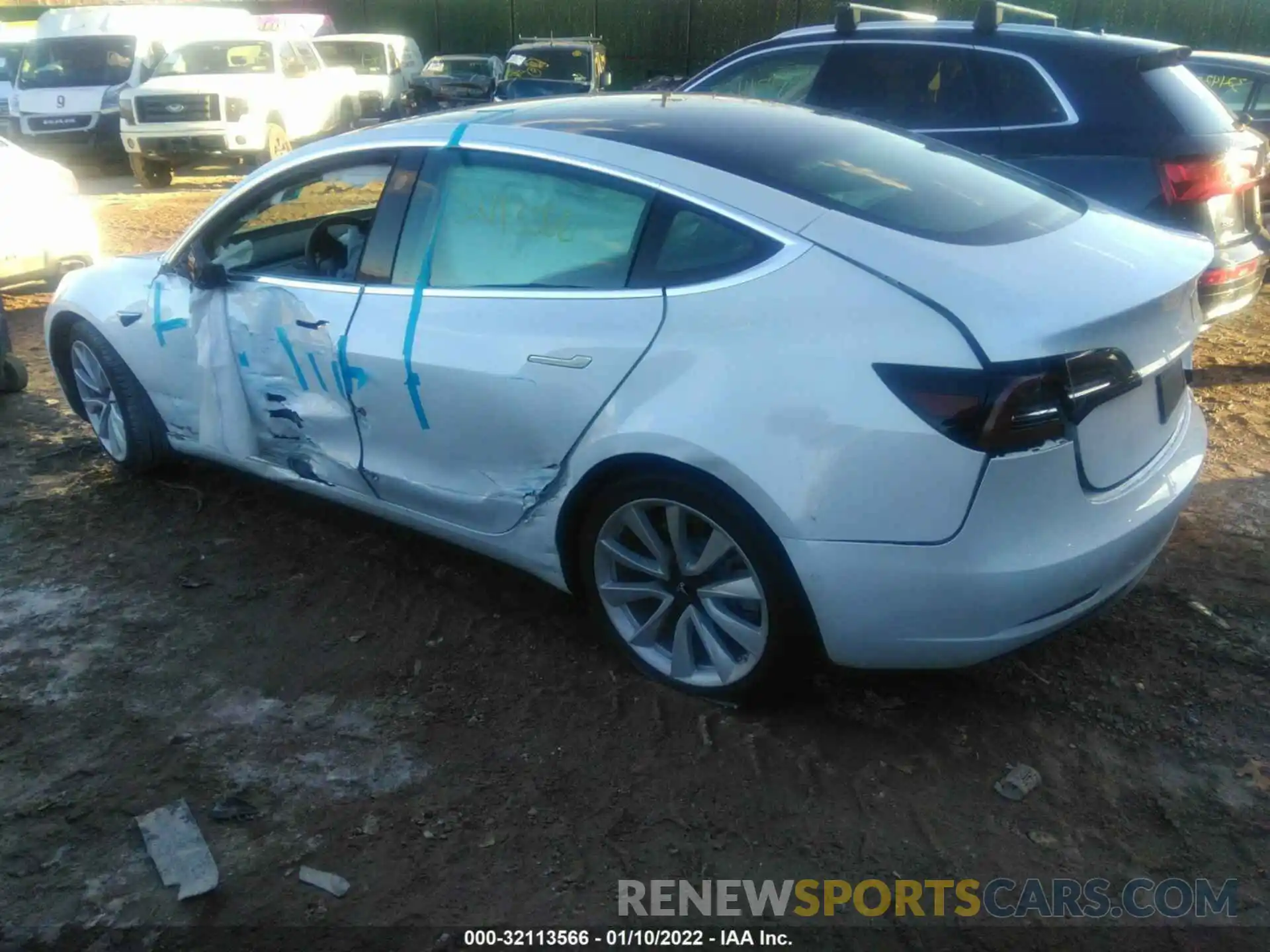 3 Photograph of a damaged car 5YJ3E1EB0LF791120 TESLA MODEL 3 2020