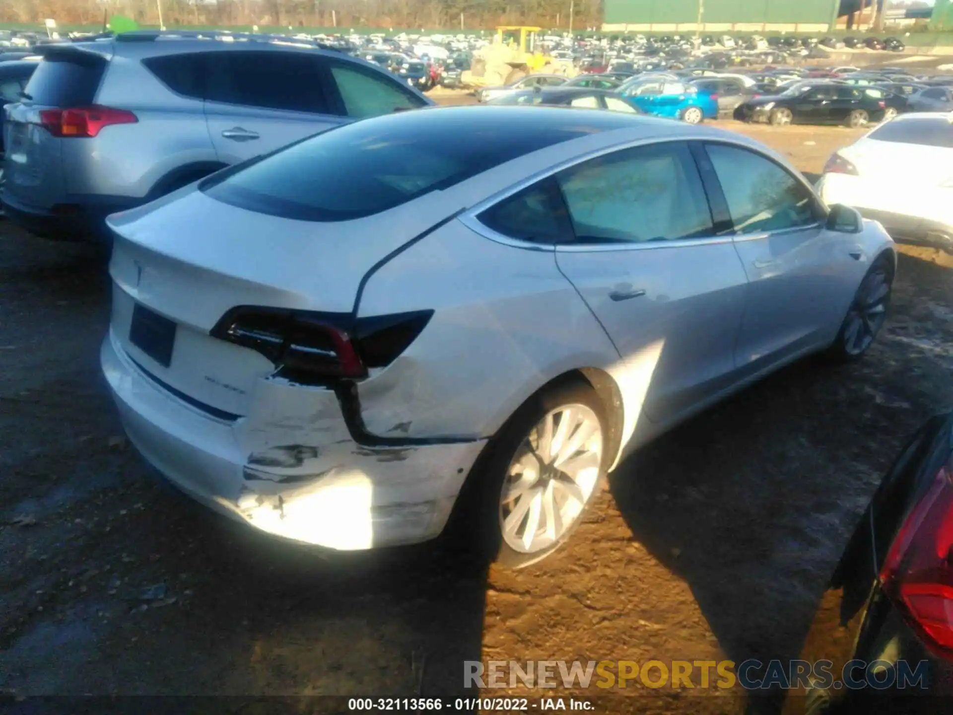 4 Photograph of a damaged car 5YJ3E1EB0LF791120 TESLA MODEL 3 2020