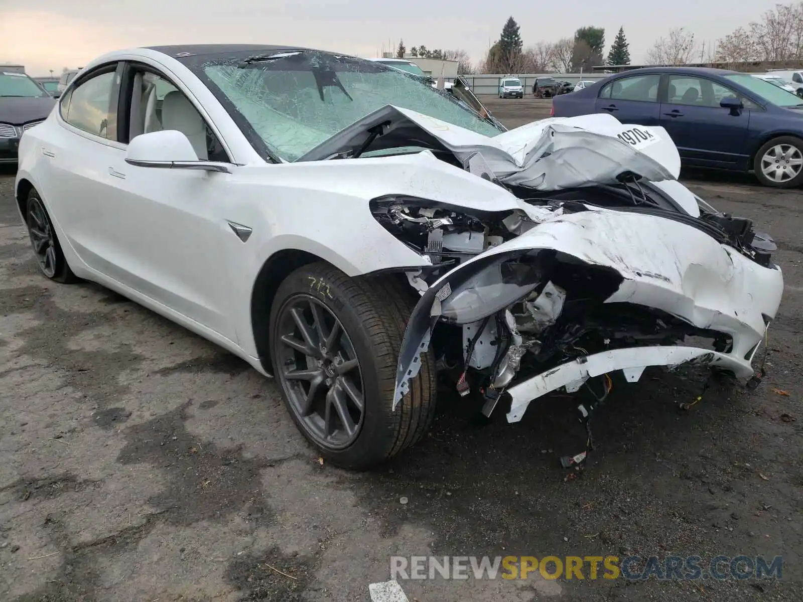 1 Фотография поврежденного автомобиля 5YJ3E1EB0LF801726 TESLA MODEL 3 2020