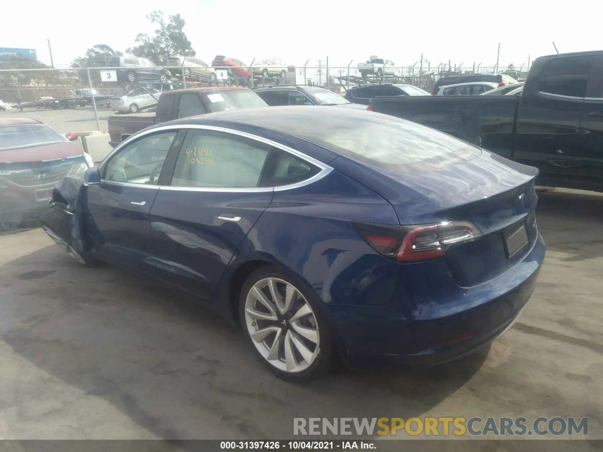 3 Photograph of a damaged car 5YJ3E1EB0LF801936 TESLA MODEL 3 2020