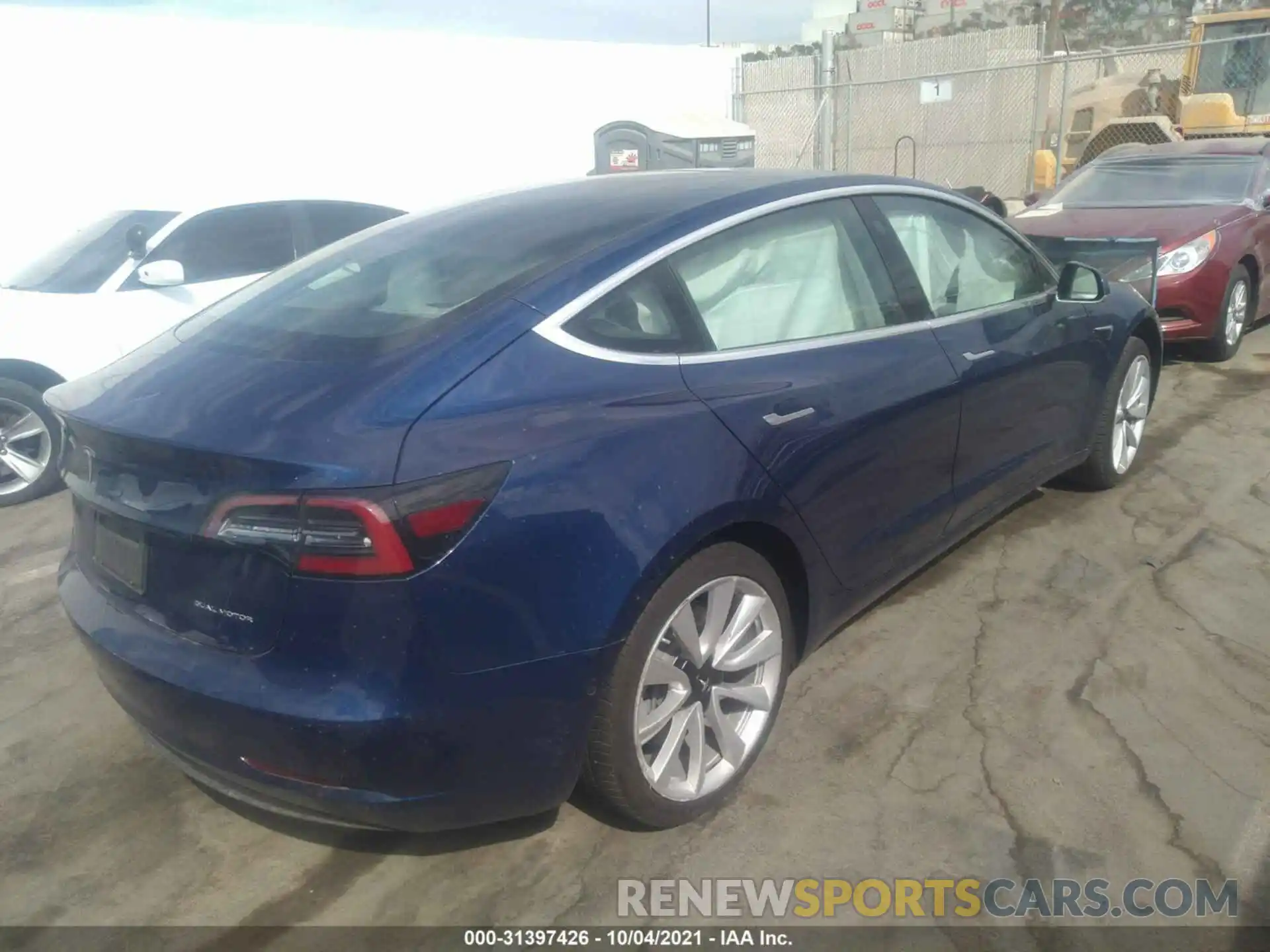 4 Фотография поврежденного автомобиля 5YJ3E1EB0LF801936 TESLA MODEL 3 2020