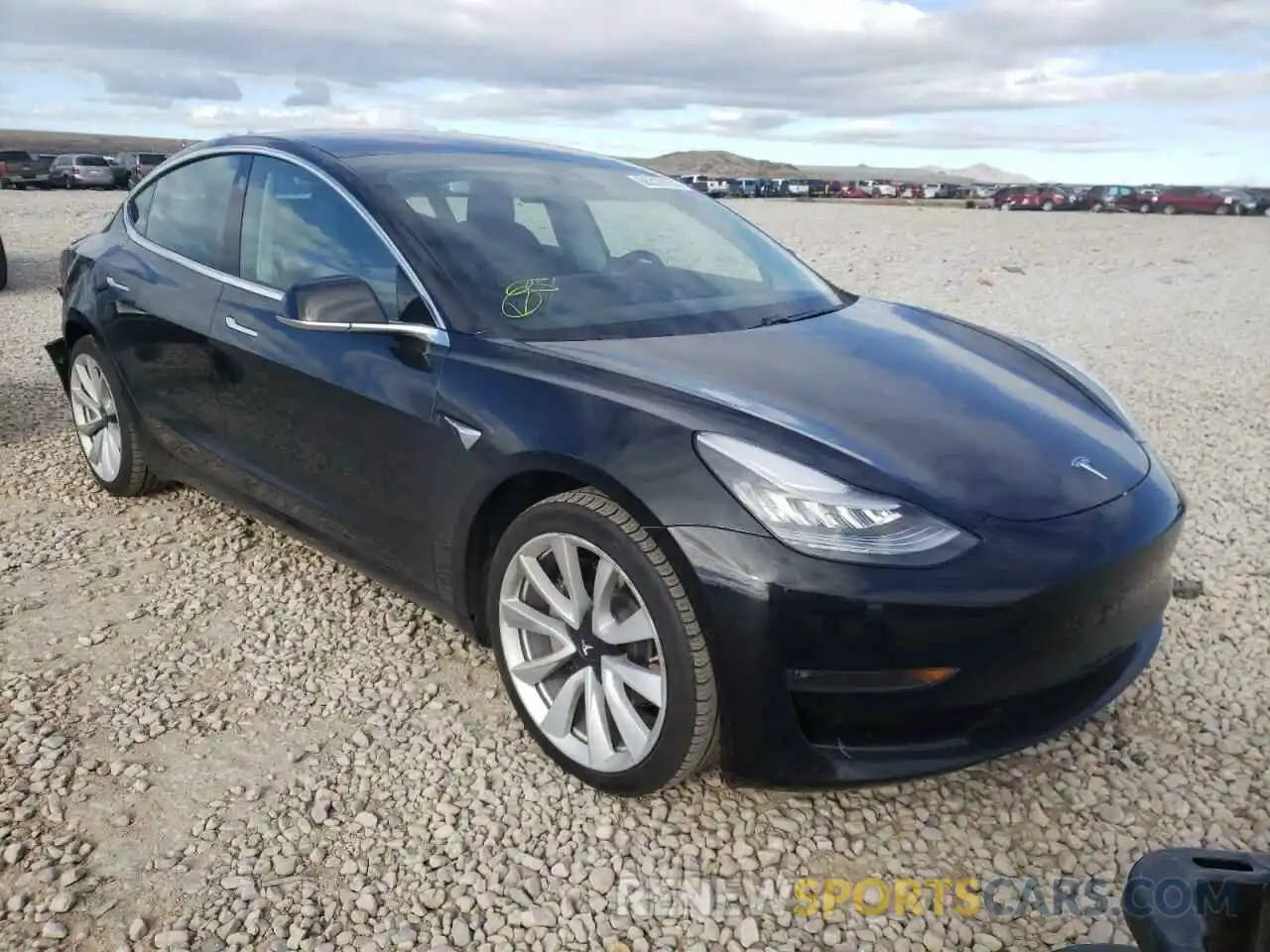 1 Photograph of a damaged car 5YJ3E1EB1LF600692 TESLA MODEL 3 2020