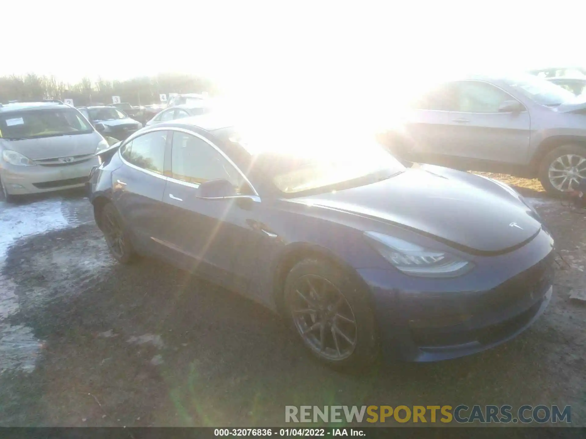 1 Photograph of a damaged car 5YJ3E1EB1LF617167 TESLA MODEL 3 2020