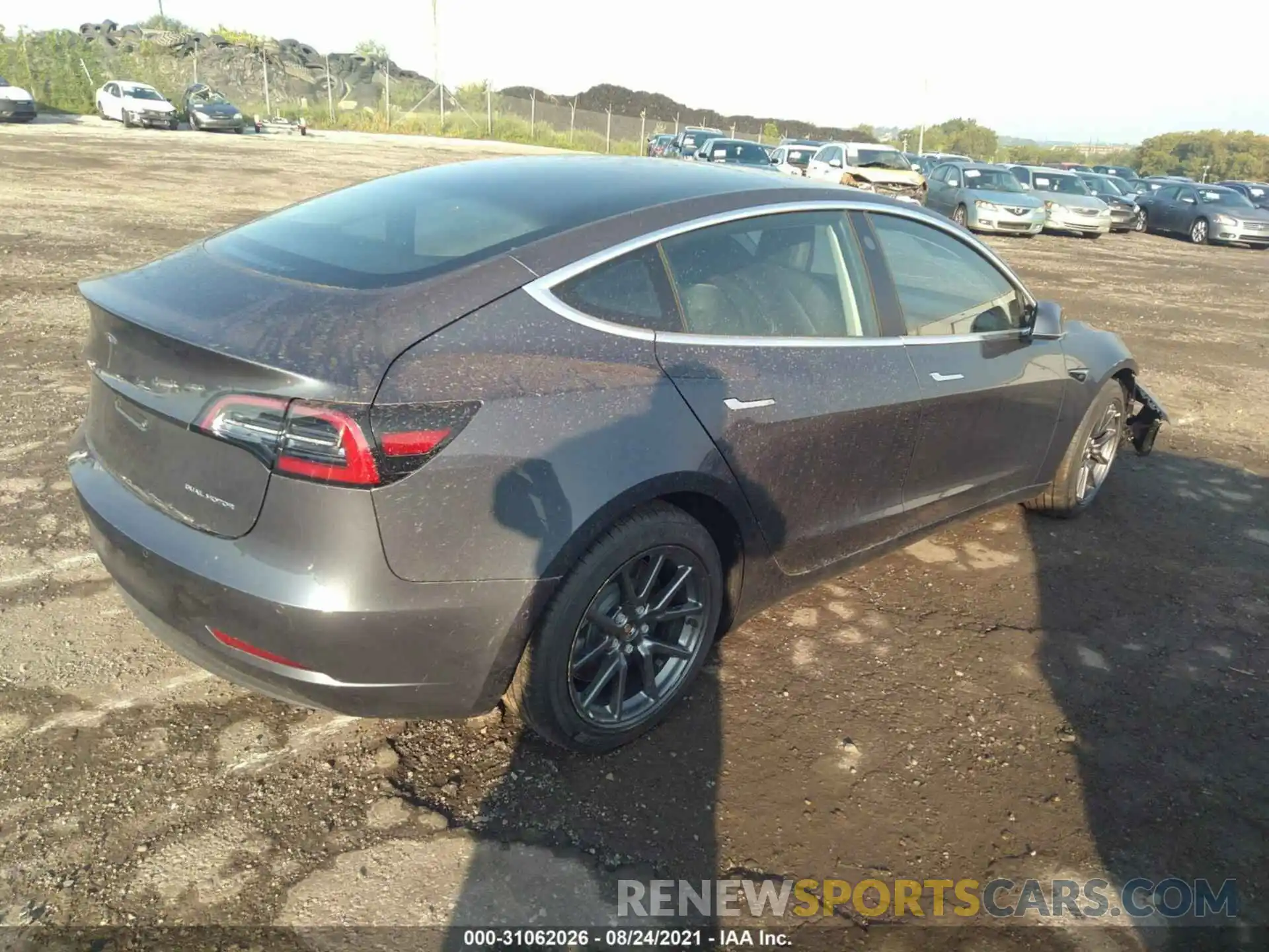 4 Photograph of a damaged car 5YJ3E1EB1LF635751 TESLA MODEL 3 2020