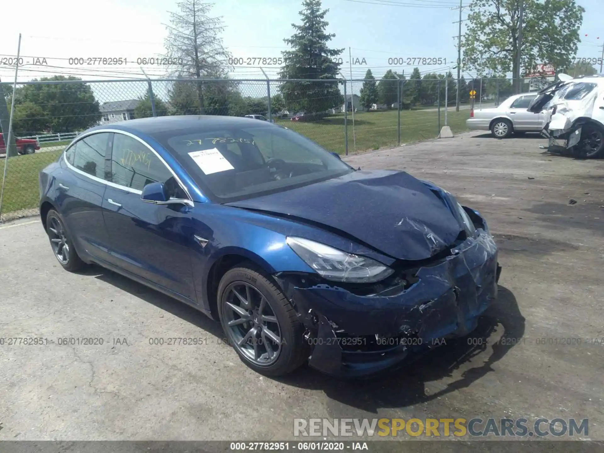 1 Photograph of a damaged car 5YJ3E1EB1LF636513 TESLA MODEL 3 2020