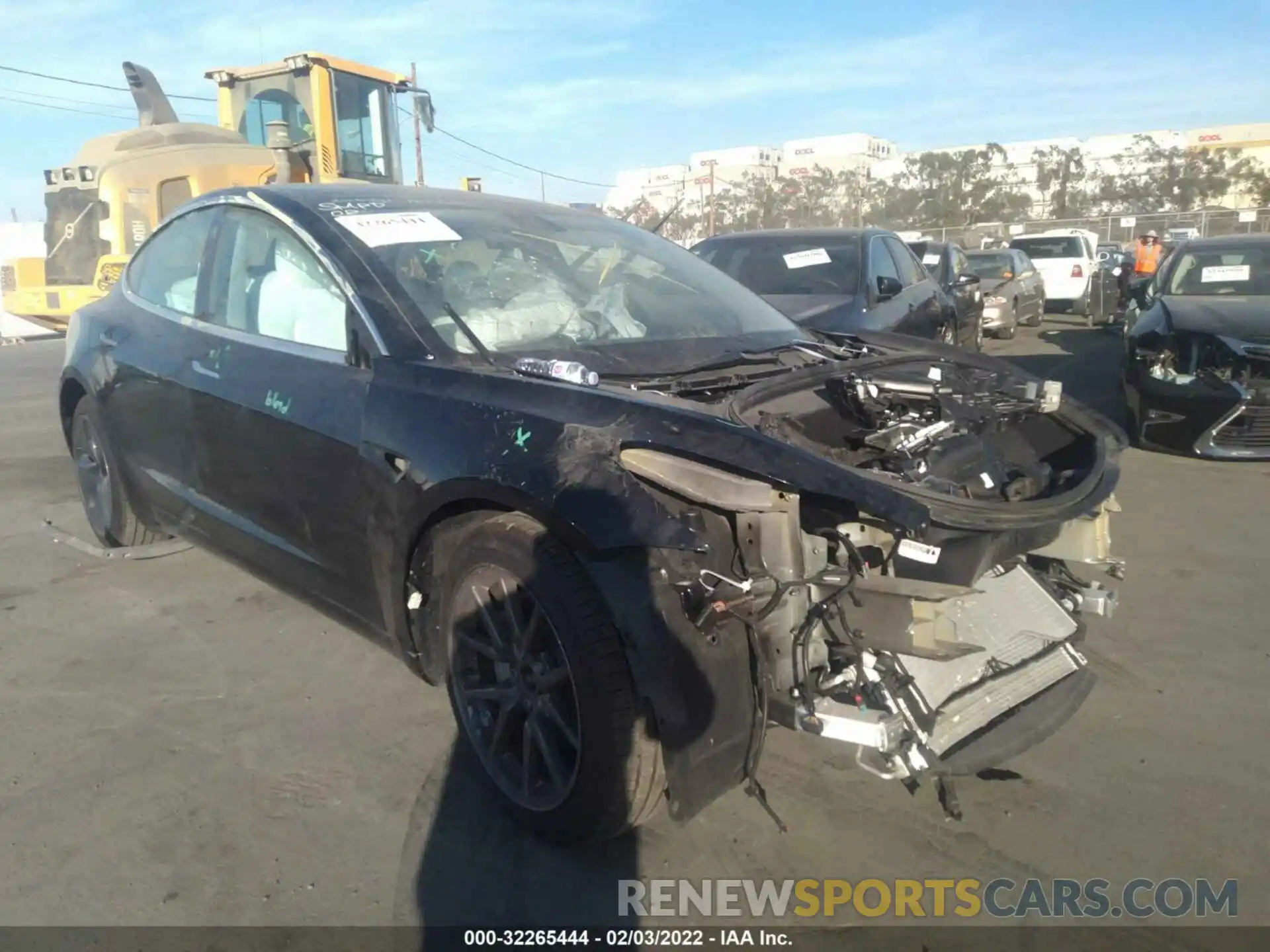 1 Photograph of a damaged car 5YJ3E1EB1LF638942 TESLA MODEL 3 2020