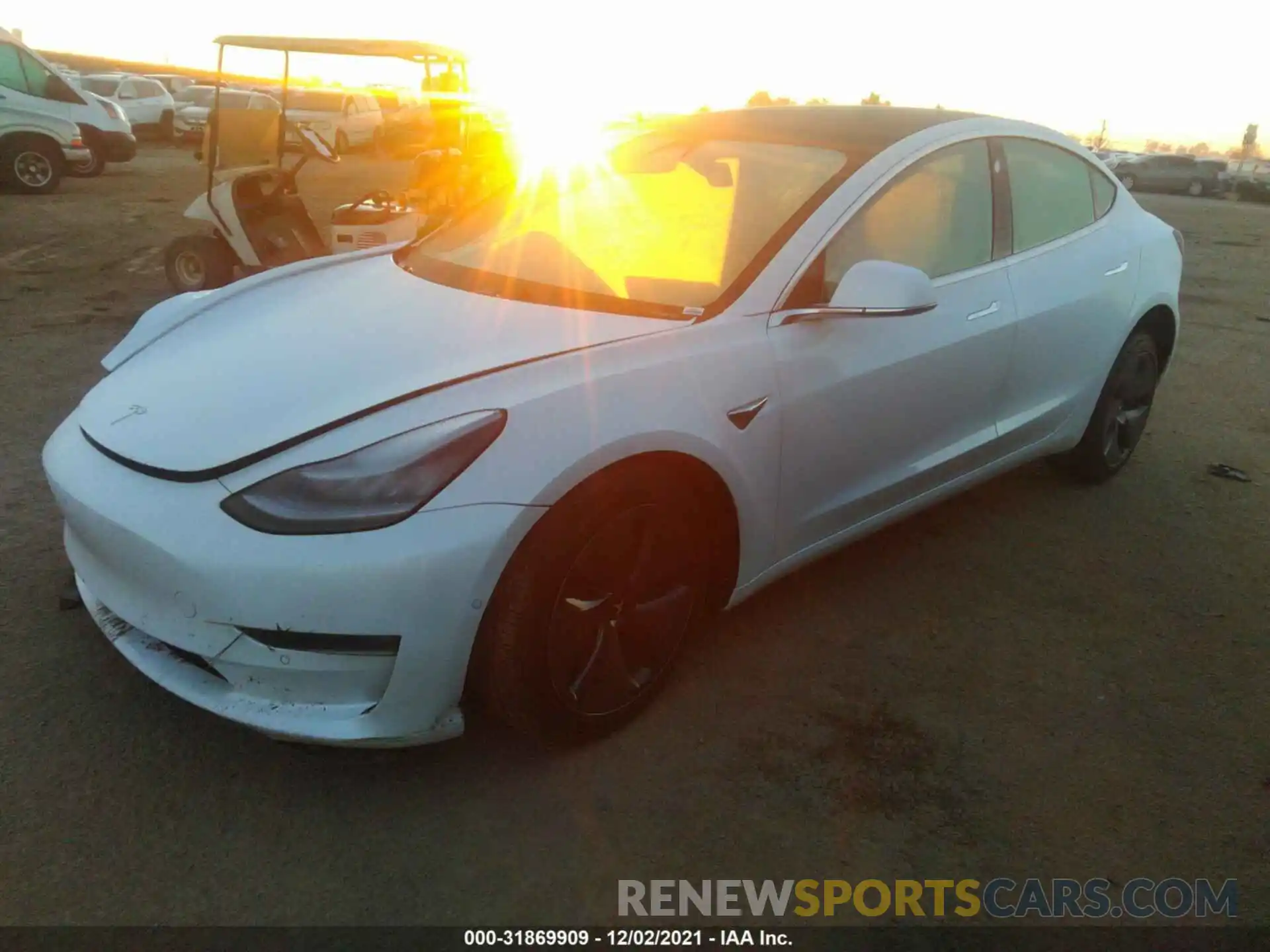 2 Photograph of a damaged car 5YJ3E1EB1LF639881 TESLA MODEL 3 2020