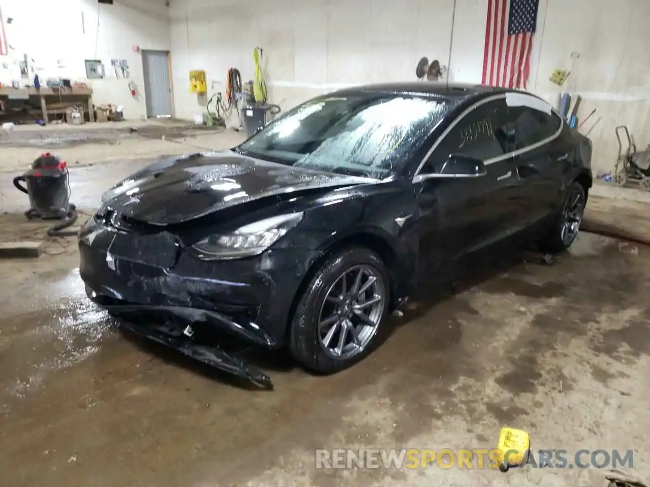 2 Photograph of a damaged car 5YJ3E1EB1LF647169 TESLA MODEL 3 2020