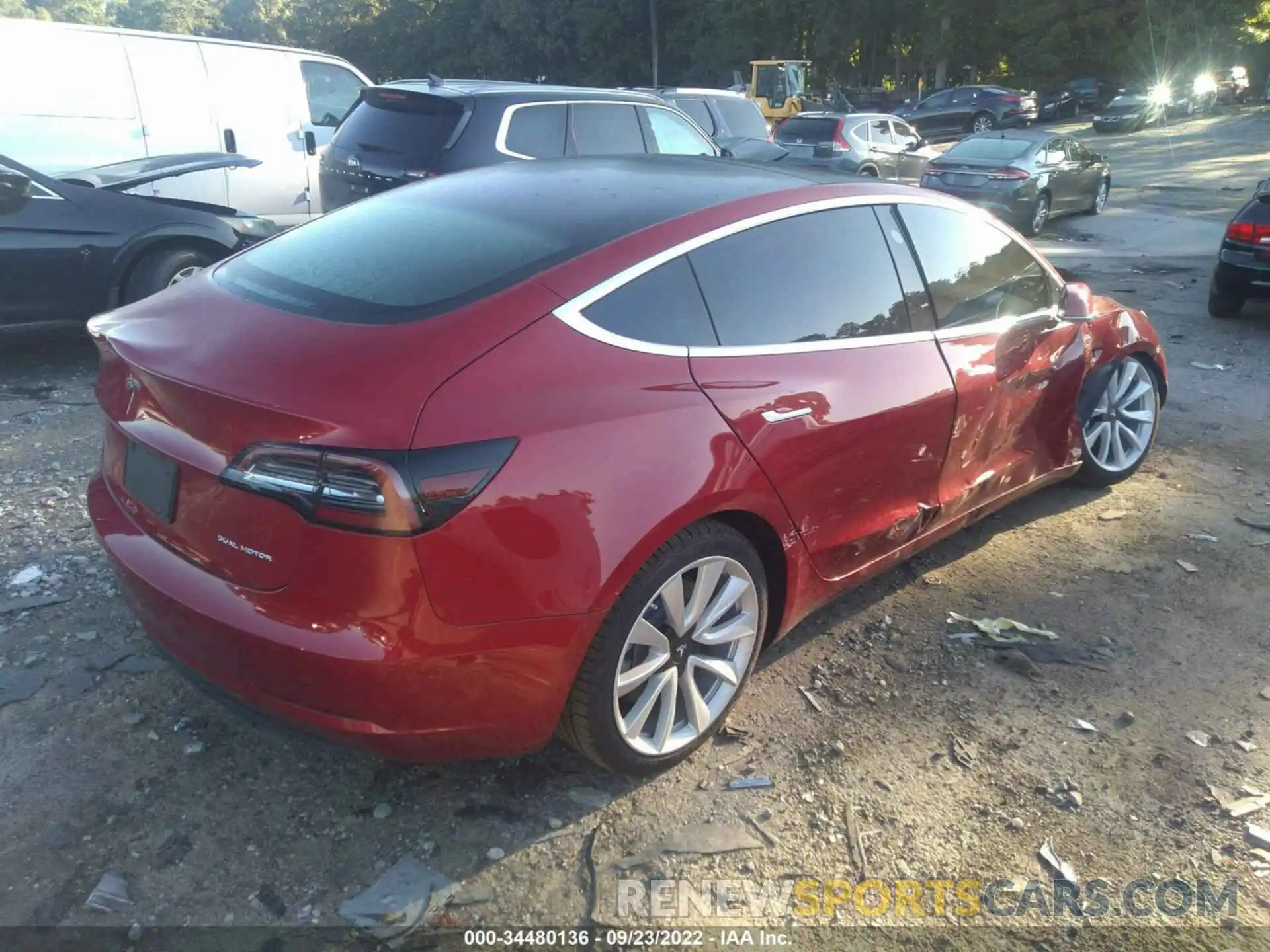 4 Photograph of a damaged car 5YJ3E1EB1LF651030 TESLA MODEL 3 2020