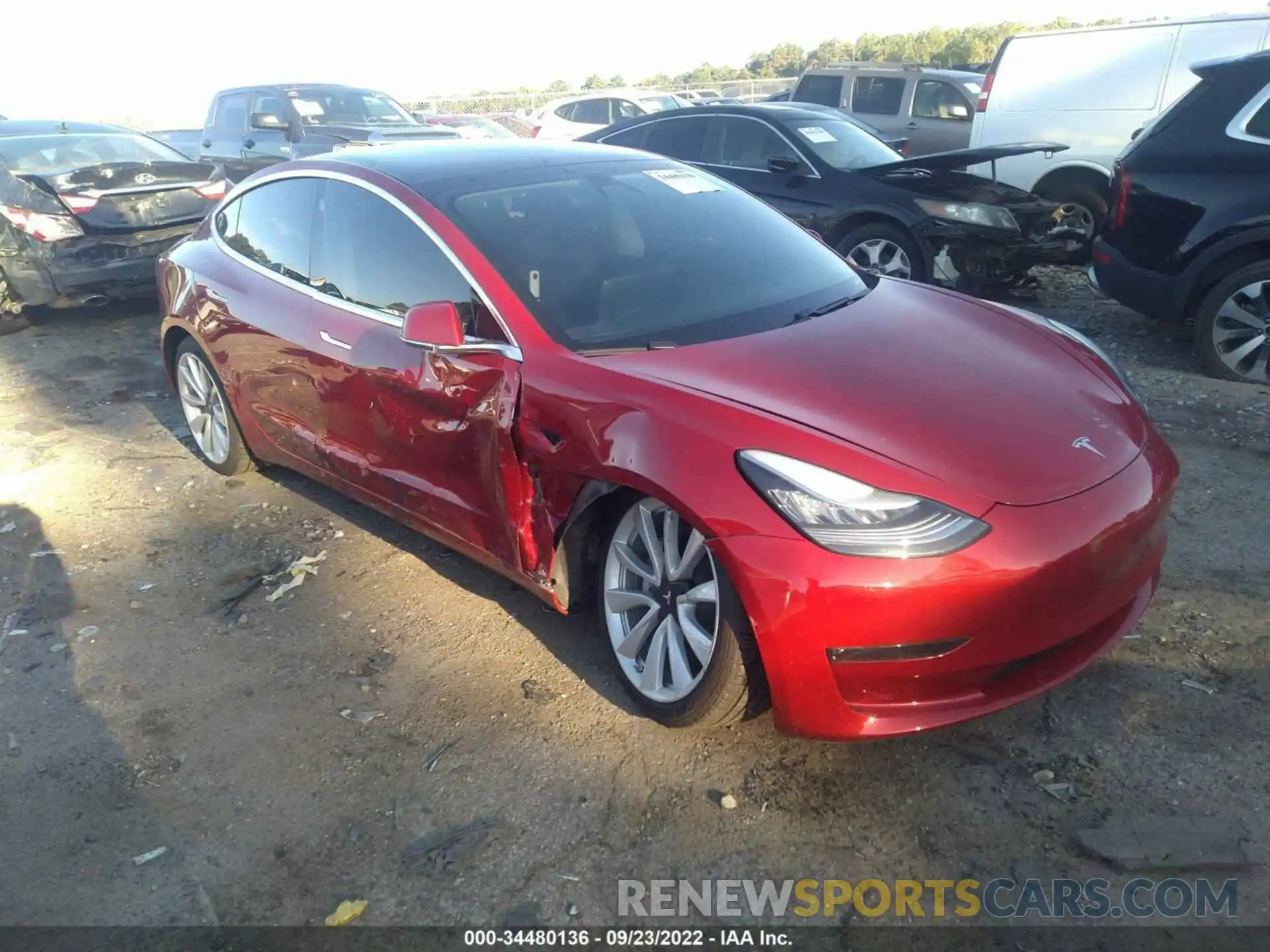 6 Photograph of a damaged car 5YJ3E1EB1LF651030 TESLA MODEL 3 2020