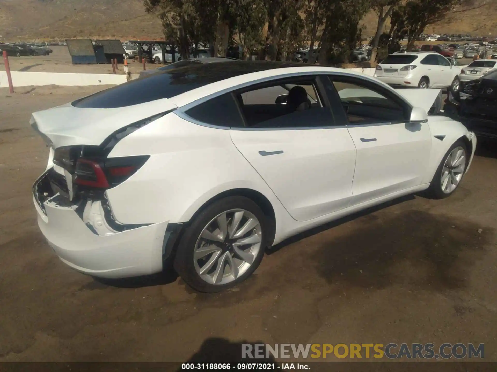 4 Photograph of a damaged car 5YJ3E1EB1LF651206 TESLA MODEL 3 2020