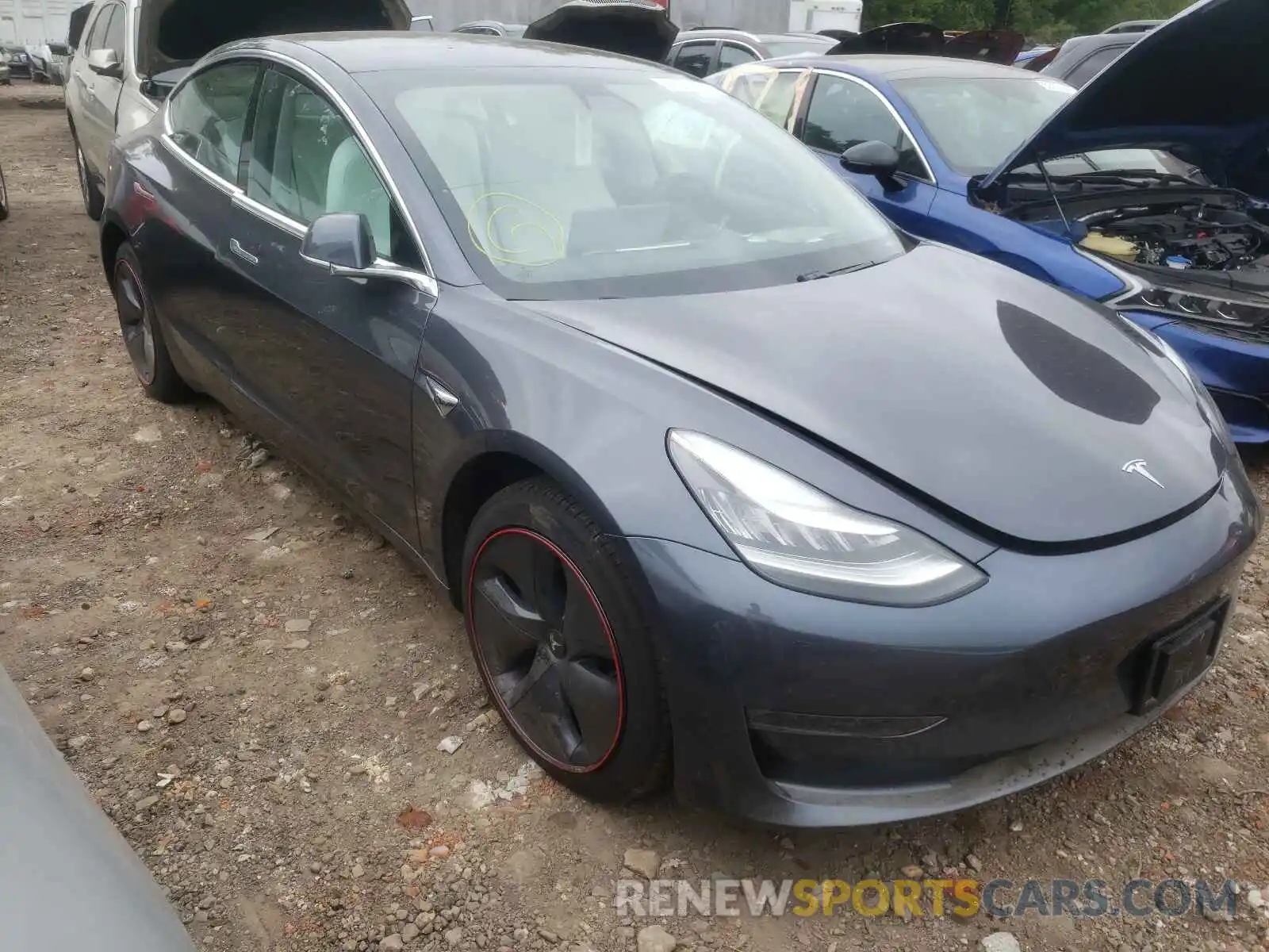 1 Photograph of a damaged car 5YJ3E1EB1LF668121 TESLA MODEL 3 2020