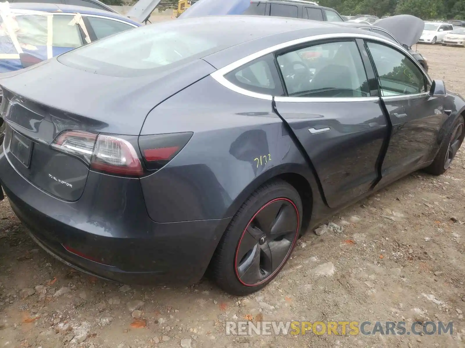 4 Photograph of a damaged car 5YJ3E1EB1LF668121 TESLA MODEL 3 2020