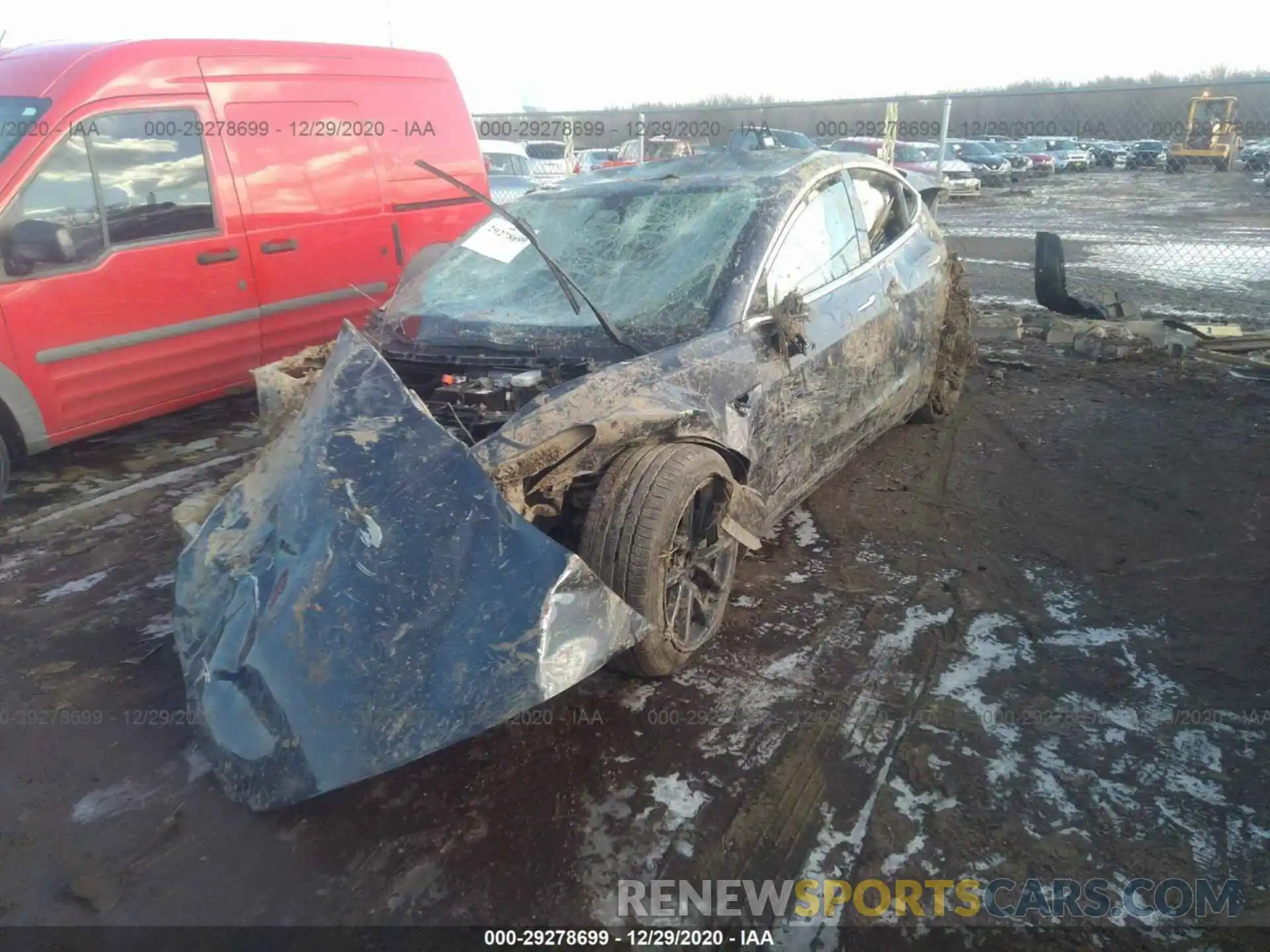 2 Photograph of a damaged car 5YJ3E1EB1LF717415 TESLA MODEL 3 2020