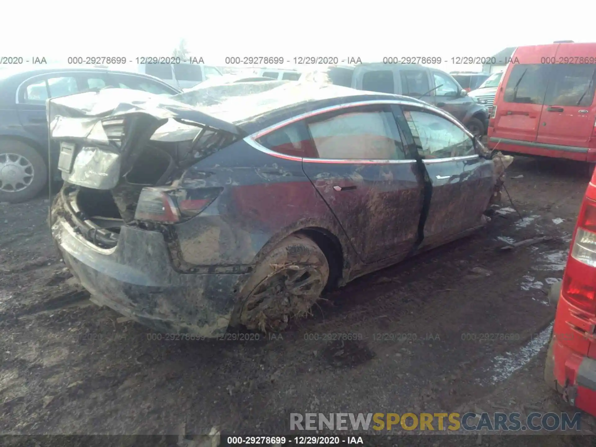 4 Photograph of a damaged car 5YJ3E1EB1LF717415 TESLA MODEL 3 2020