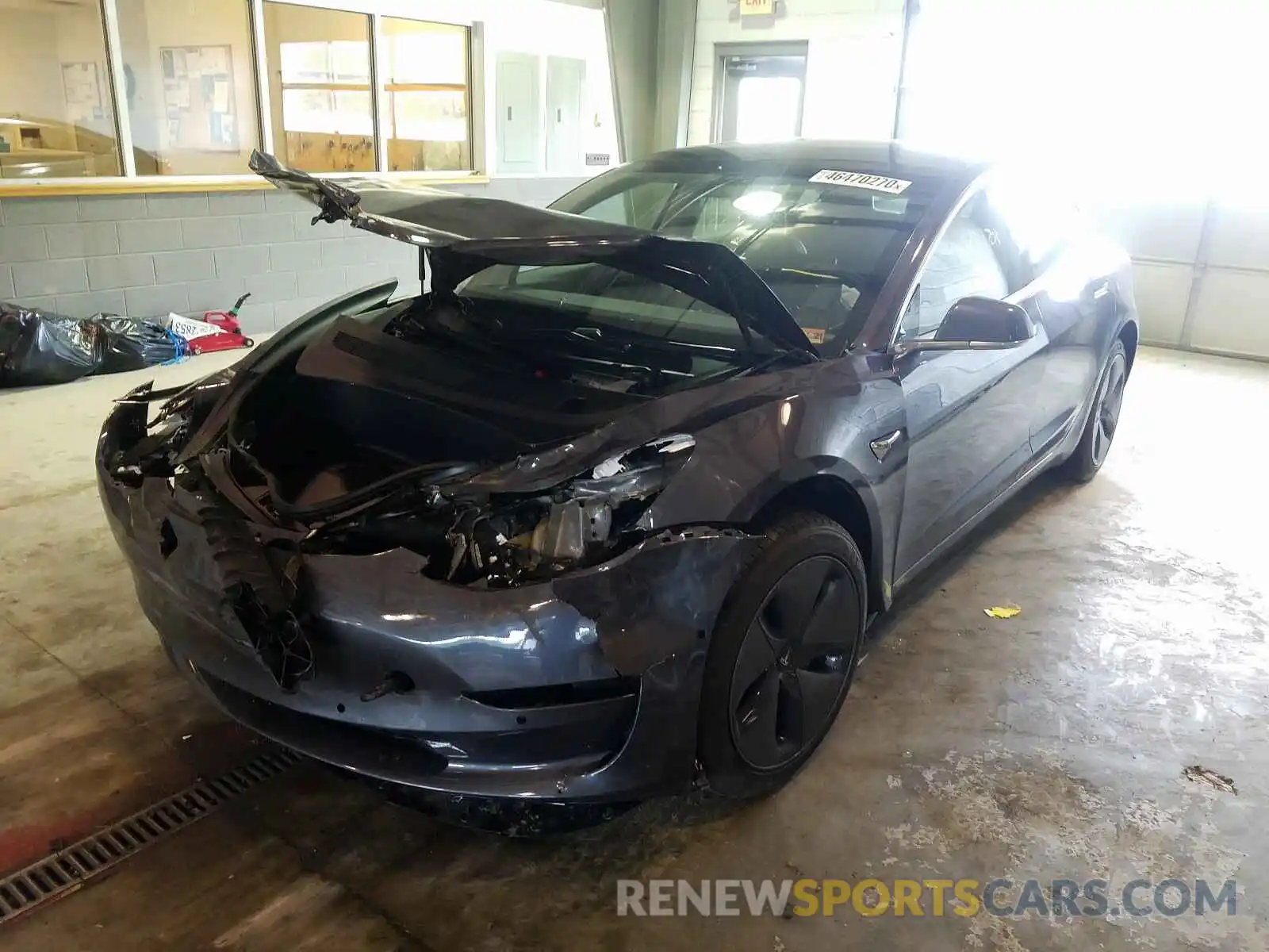 2 Photograph of a damaged car 5YJ3E1EB1LF717429 TESLA MODEL 3 2020