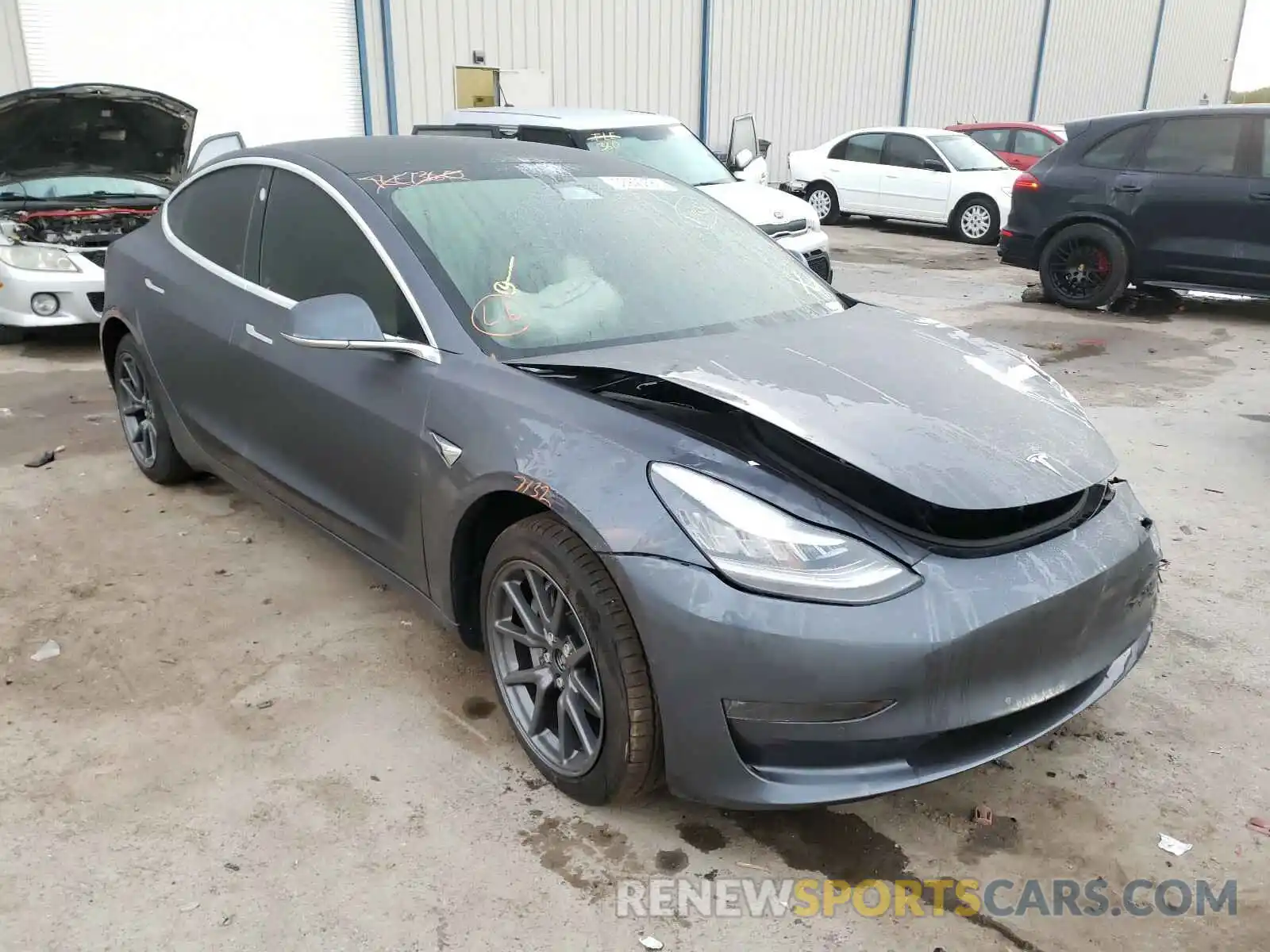 1 Photograph of a damaged car 5YJ3E1EB1LF735011 TESLA MODEL 3 2020