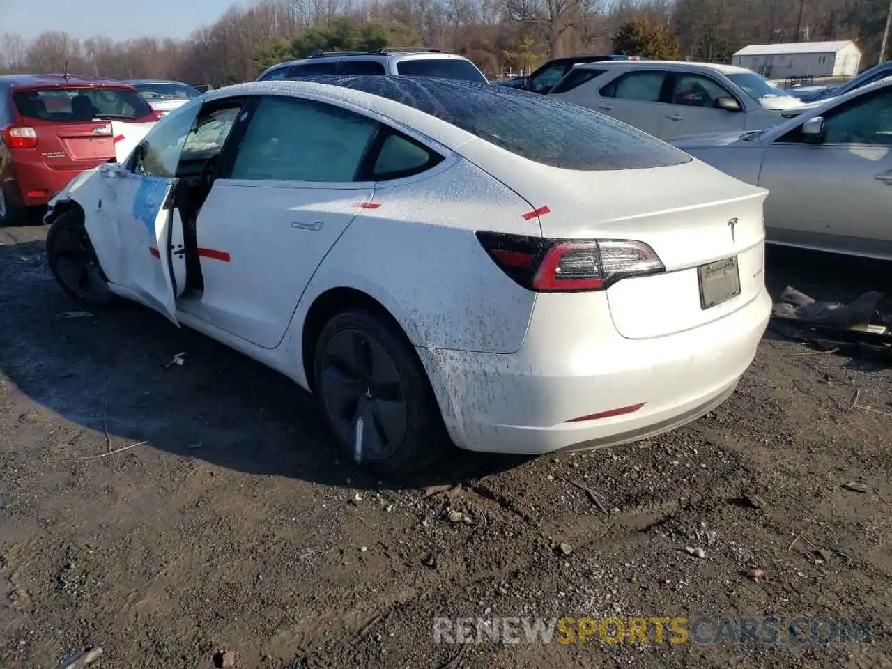 3 Photograph of a damaged car 5YJ3E1EB1LF735364 TESLA MODEL 3 2020