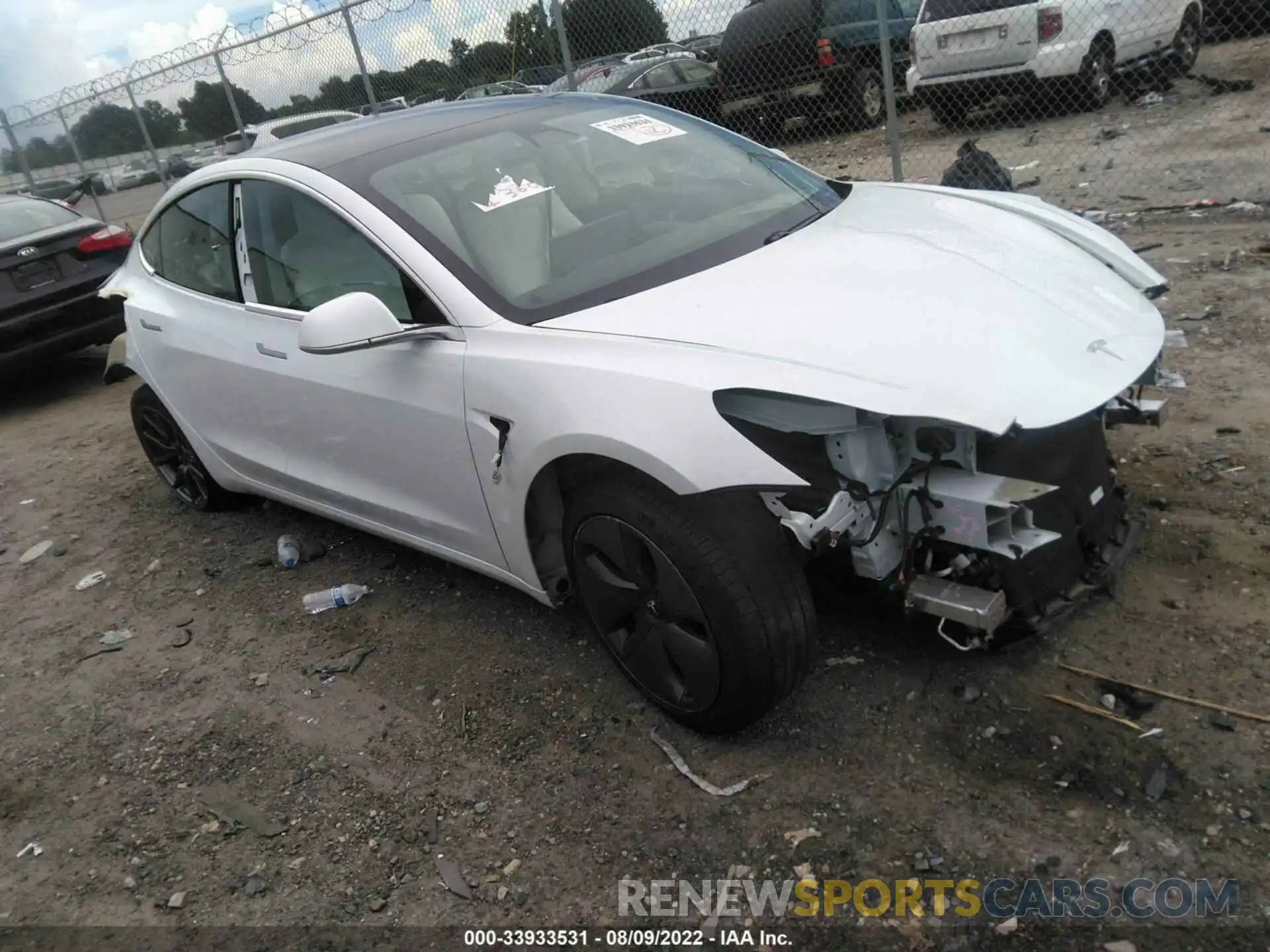 1 Photograph of a damaged car 5YJ3E1EB1LF787853 TESLA MODEL 3 2020