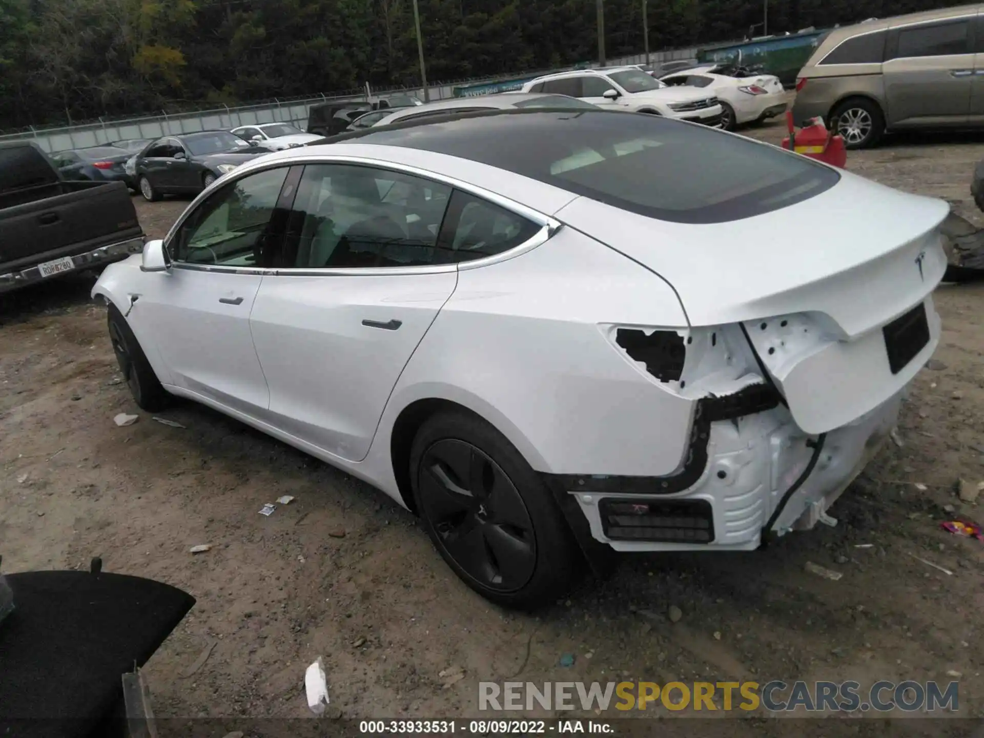 3 Photograph of a damaged car 5YJ3E1EB1LF787853 TESLA MODEL 3 2020