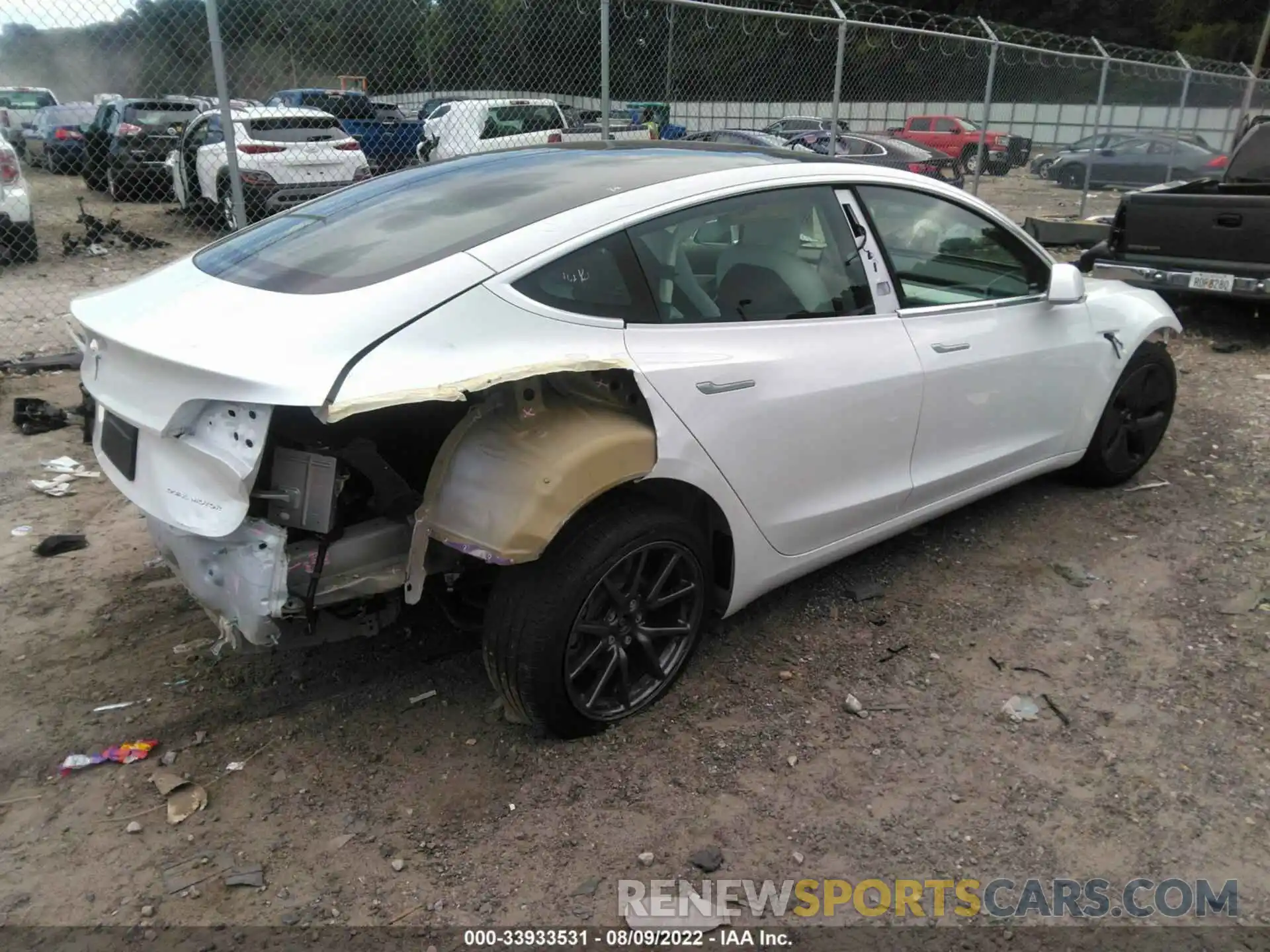 4 Photograph of a damaged car 5YJ3E1EB1LF787853 TESLA MODEL 3 2020