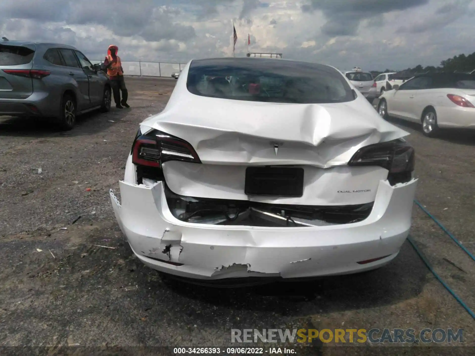 6 Photograph of a damaged car 5YJ3E1EB1LF790798 TESLA MODEL 3 2020