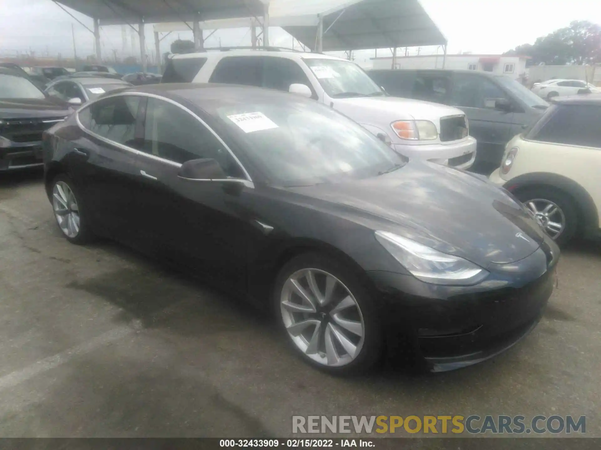 1 Photograph of a damaged car 5YJ3E1EB1LF790820 TESLA MODEL 3 2020