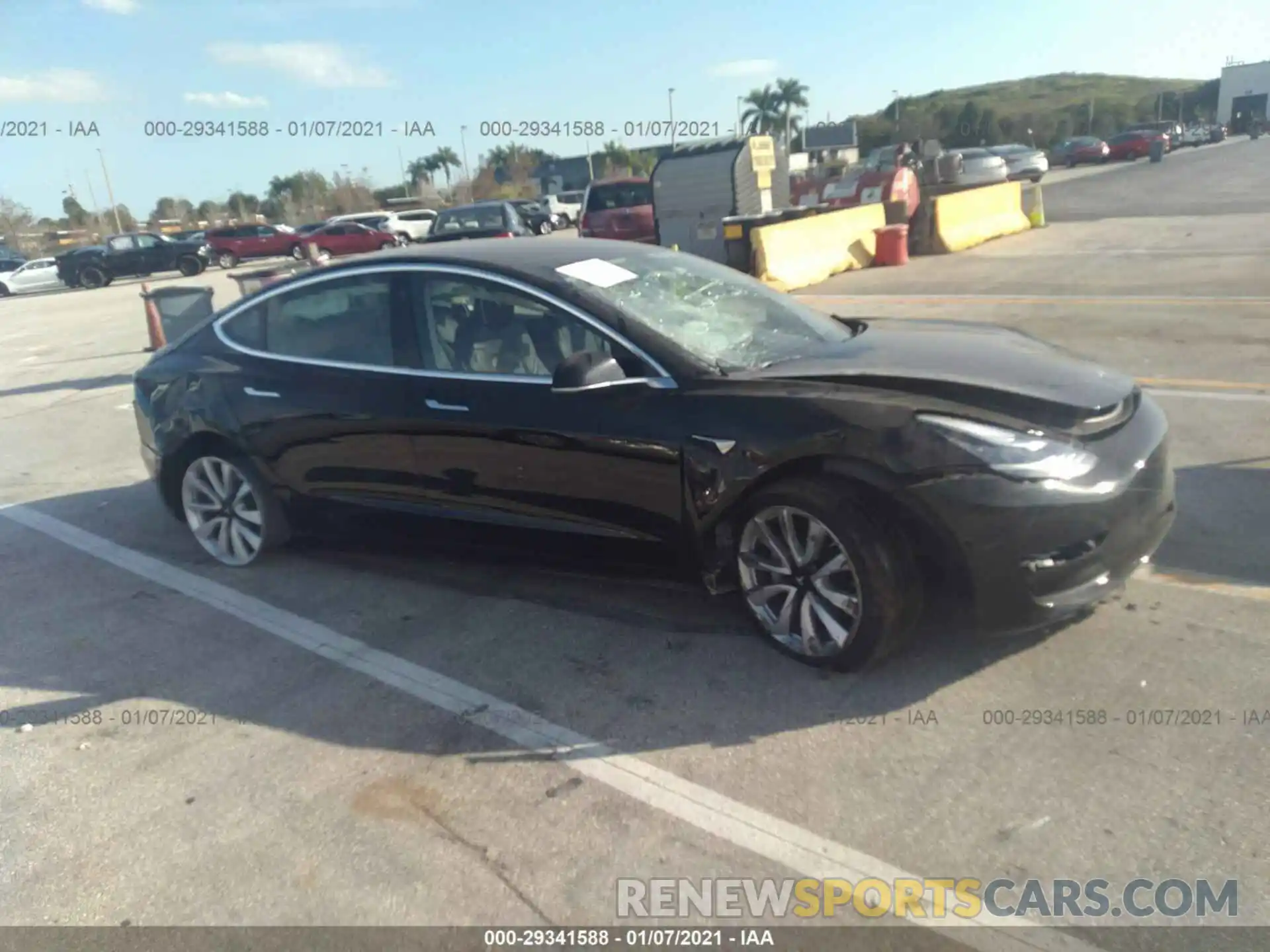 1 Photograph of a damaged car 5YJ3E1EB1LF790865 TESLA MODEL 3 2020