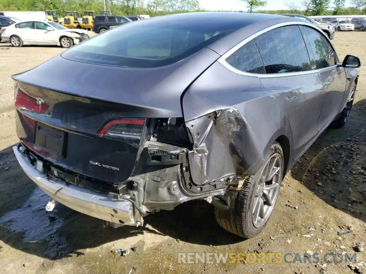 4 Photograph of a damaged car 5YJ3E1EB1LF794835 TESLA MODEL 3 2020