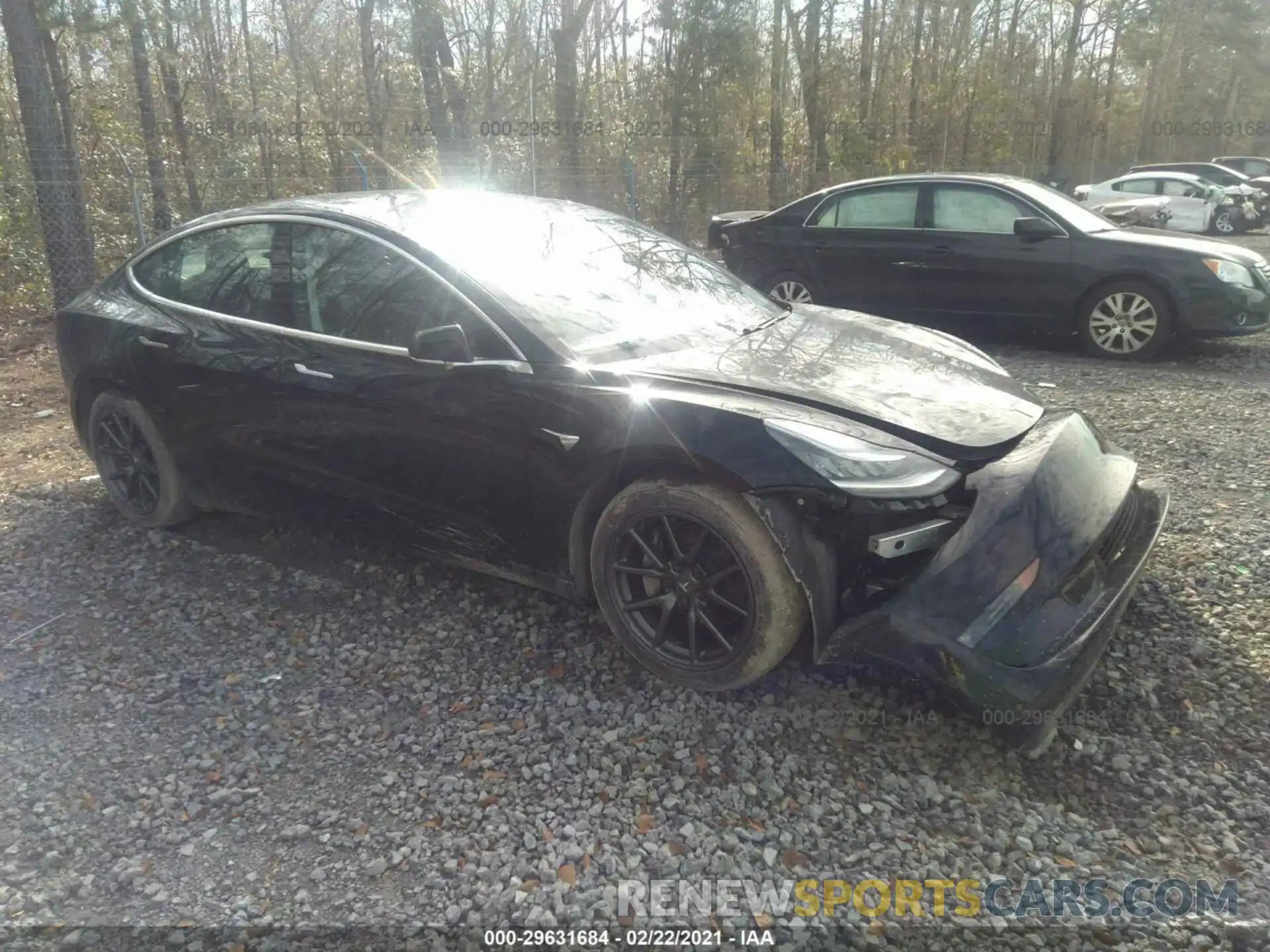 1 Photograph of a damaged car 5YJ3E1EB2LF599598 TESLA MODEL 3 2020