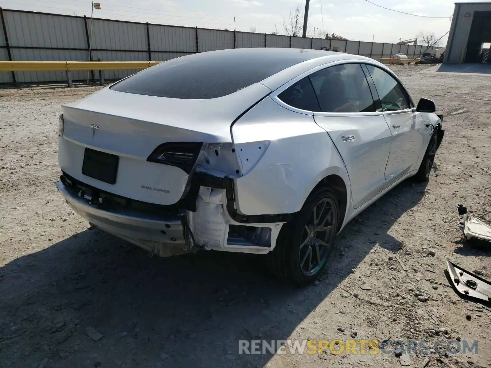 4 Photograph of a damaged car 5YJ3E1EB2LF619428 TESLA MODEL 3 2020