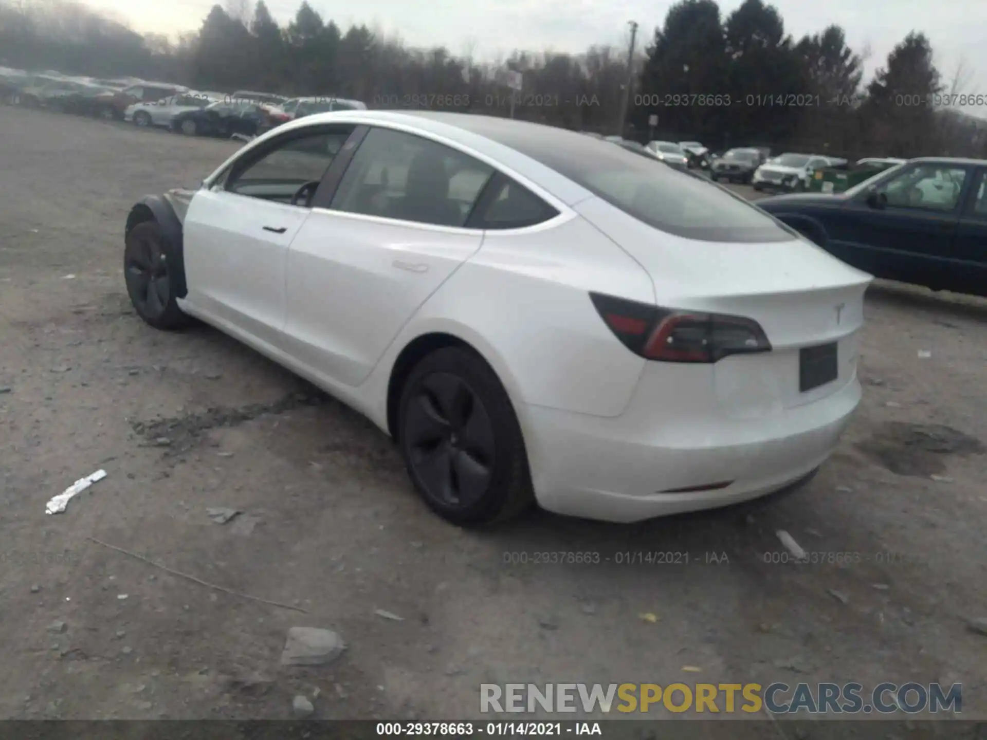 3 Photograph of a damaged car 5YJ3E1EB2LF637797 TESLA MODEL 3 2020