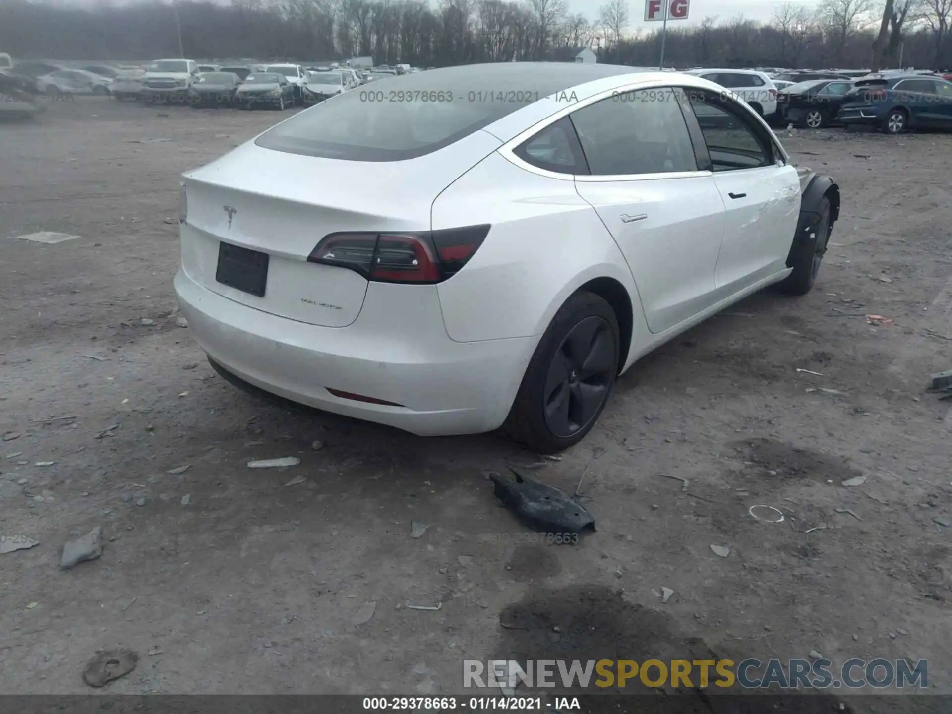 4 Photograph of a damaged car 5YJ3E1EB2LF637797 TESLA MODEL 3 2020