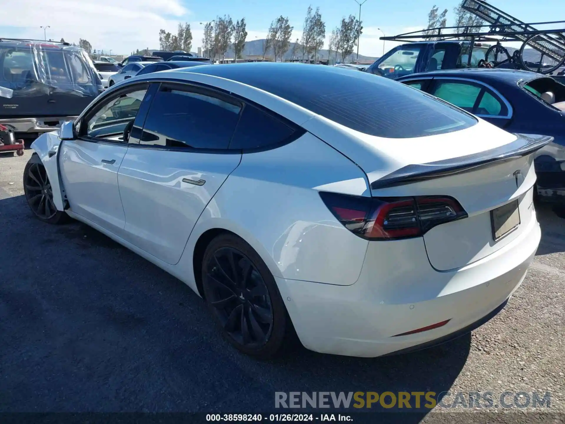 3 Photograph of a damaged car 5YJ3E1EB2LF640456 TESLA MODEL 3 2020