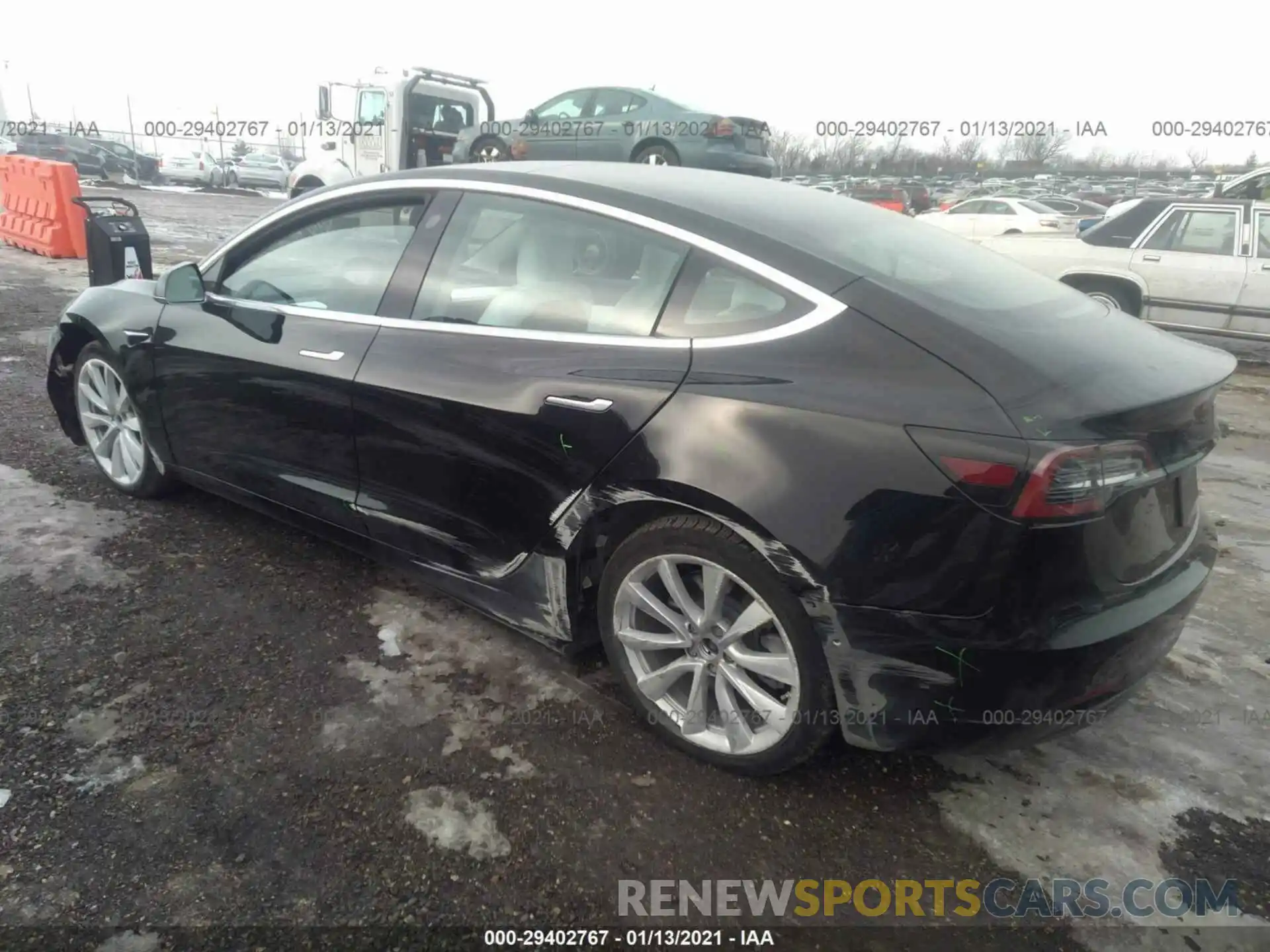 3 Photograph of a damaged car 5YJ3E1EB2LF640635 TESLA MODEL 3 2020