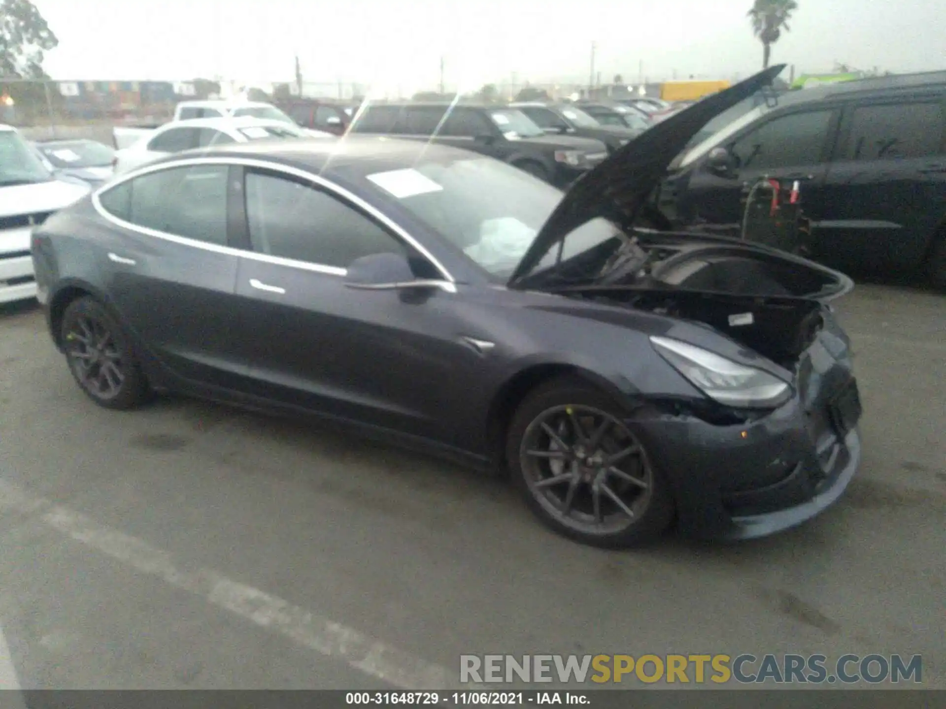 1 Photograph of a damaged car 5YJ3E1EB2LF649755 TESLA MODEL 3 2020