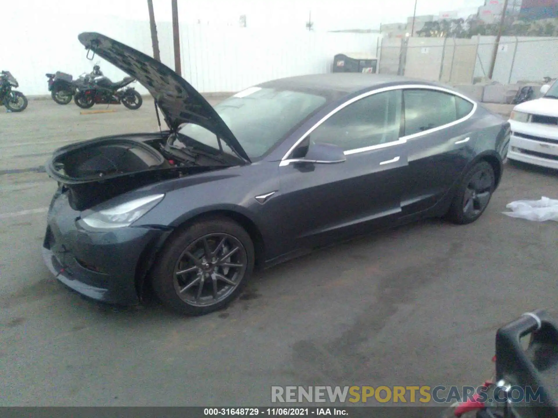 2 Photograph of a damaged car 5YJ3E1EB2LF649755 TESLA MODEL 3 2020