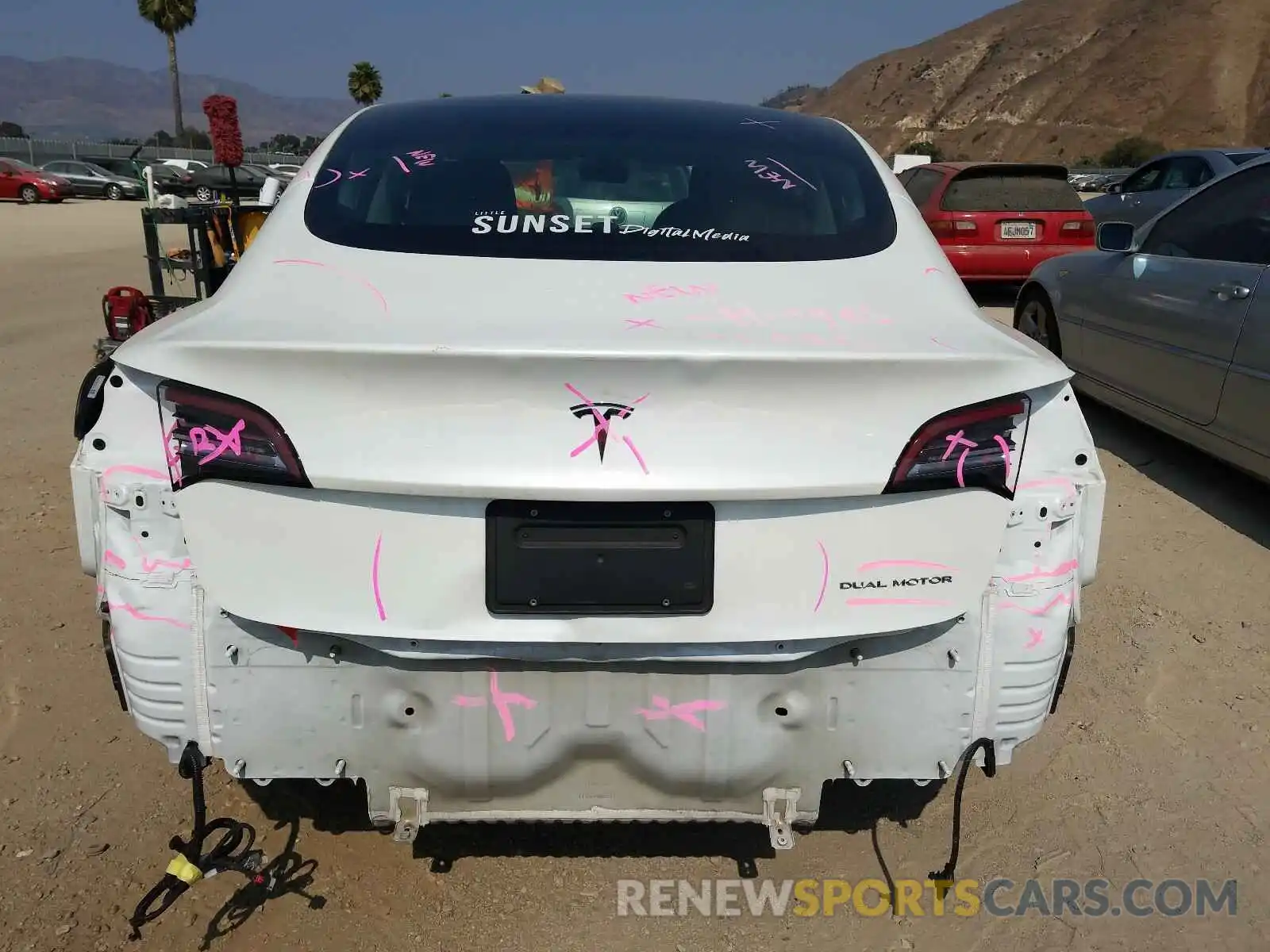 9 Photograph of a damaged car 5YJ3E1EB2LF651263 TESLA MODEL 3 2020