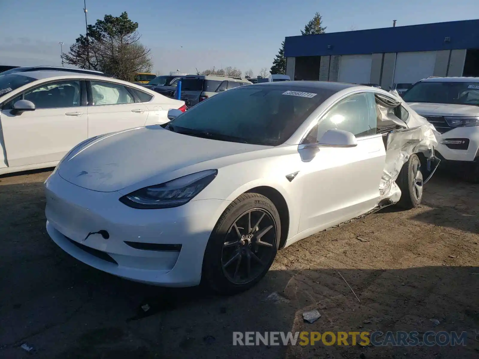 2 Фотография поврежденного автомобиля 5YJ3E1EB2LF665258 TESLA MODEL 3 2020