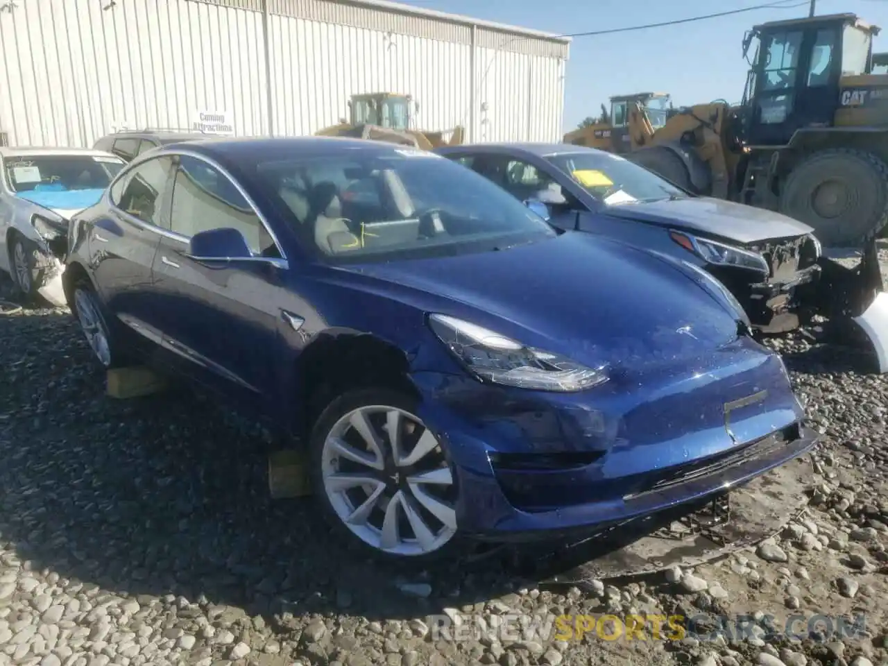 1 Photograph of a damaged car 5YJ3E1EB2LF667060 TESLA MODEL 3 2020