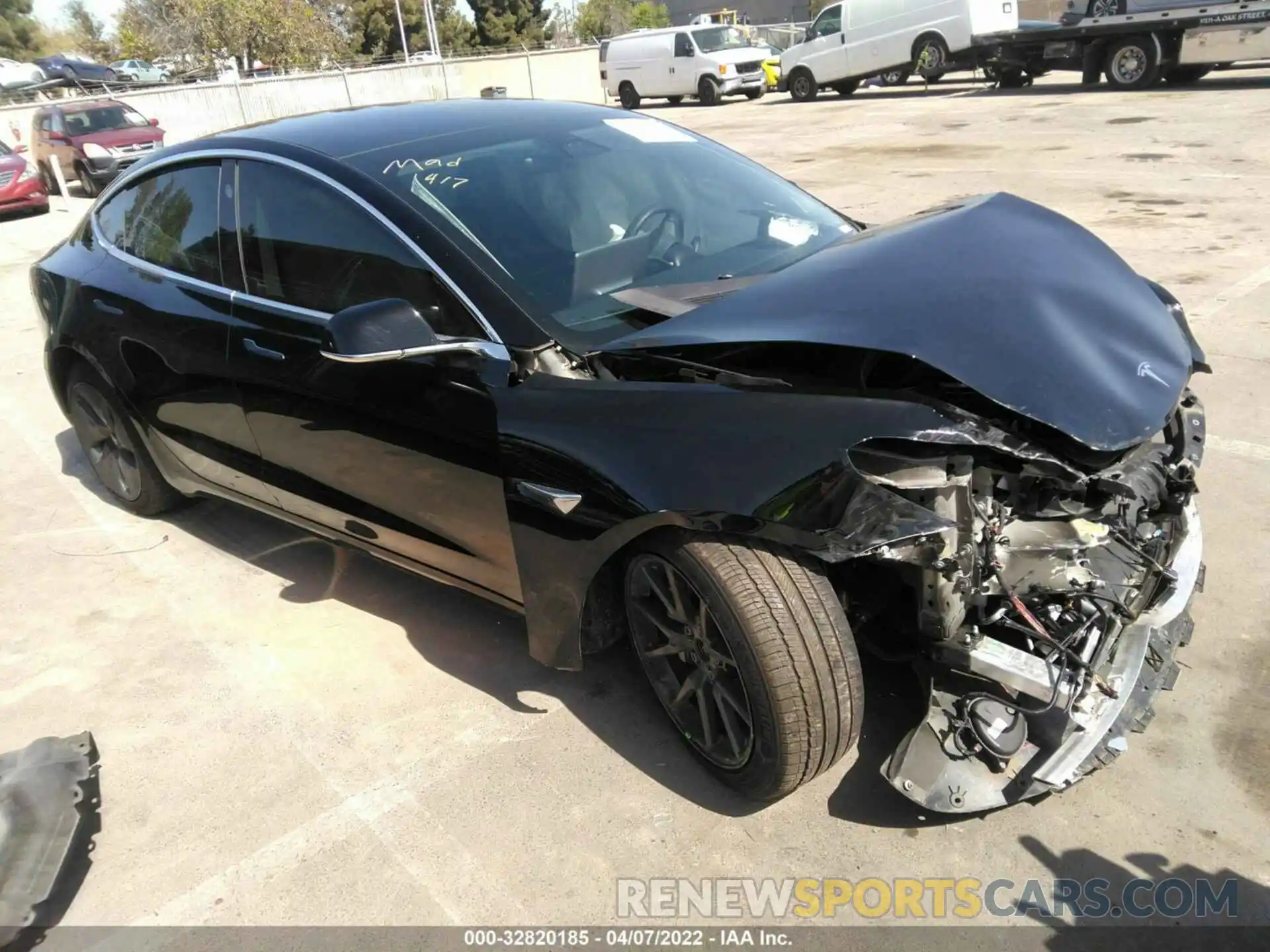 1 Photograph of a damaged car 5YJ3E1EB2LF710439 TESLA MODEL 3 2020