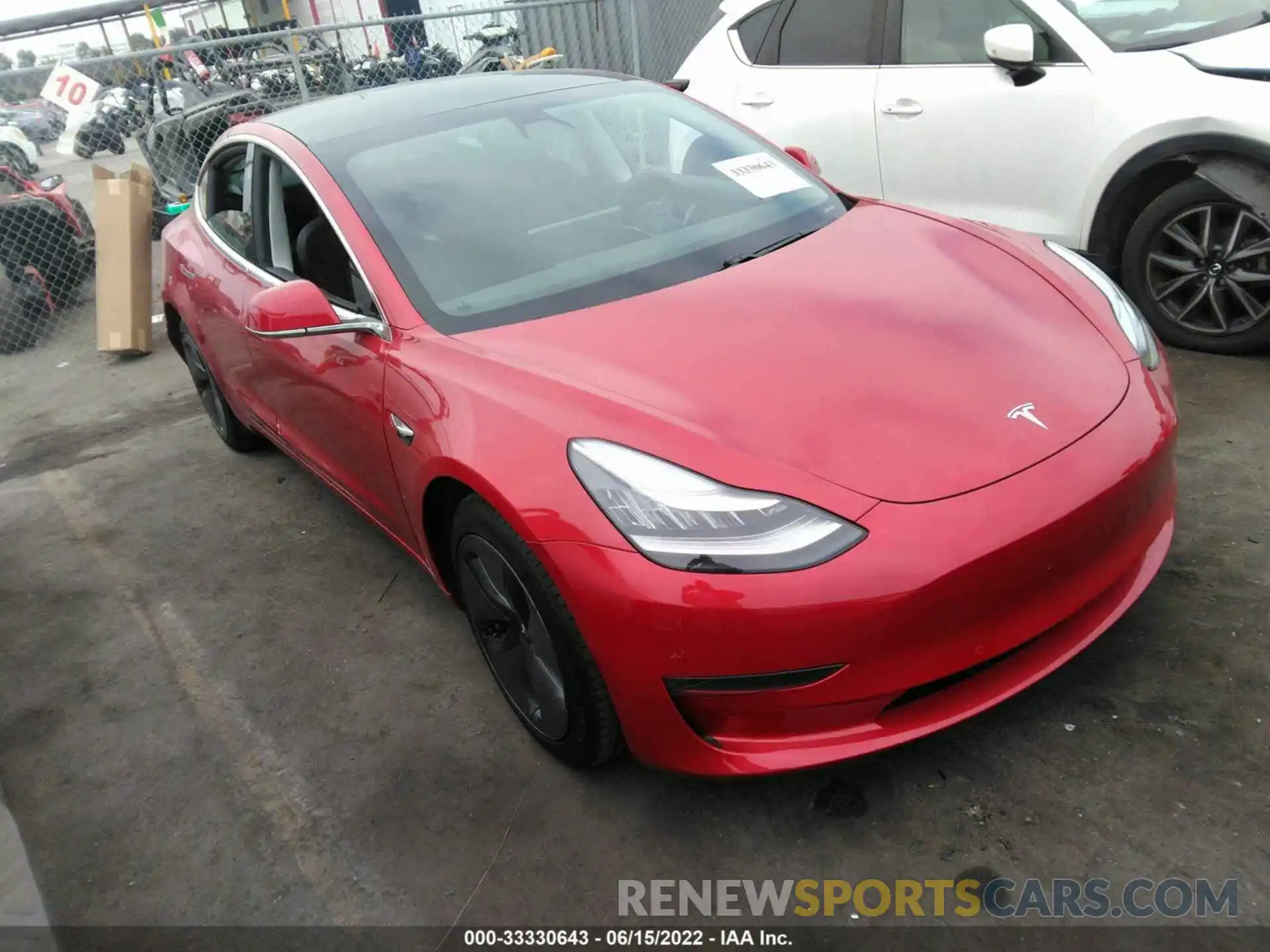 1 Photograph of a damaged car 5YJ3E1EB2LF711011 TESLA MODEL 3 2020