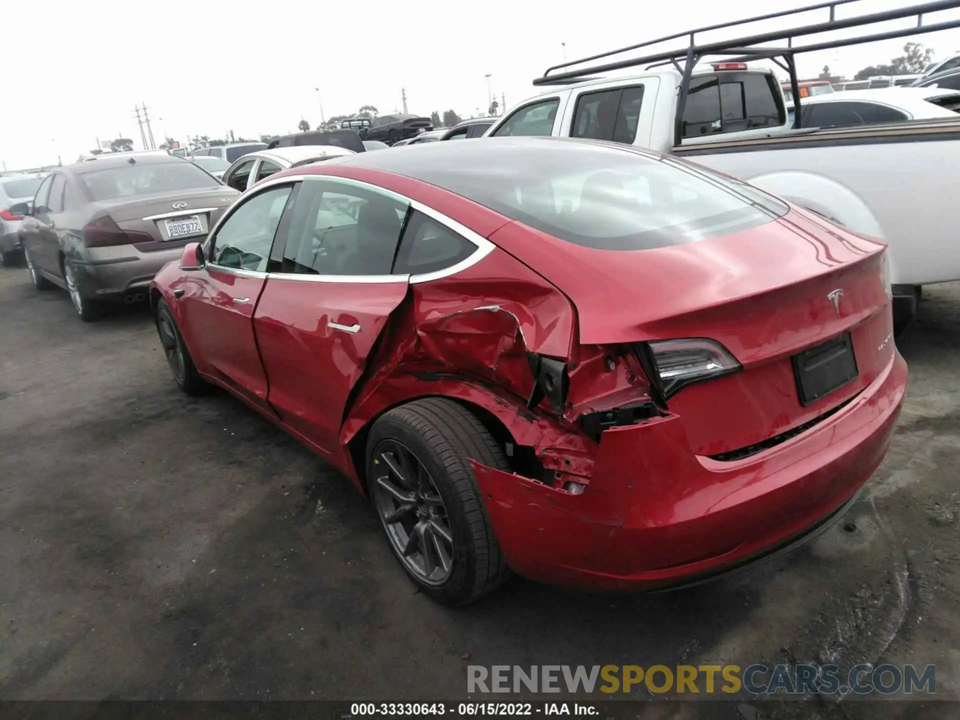 3 Photograph of a damaged car 5YJ3E1EB2LF711011 TESLA MODEL 3 2020