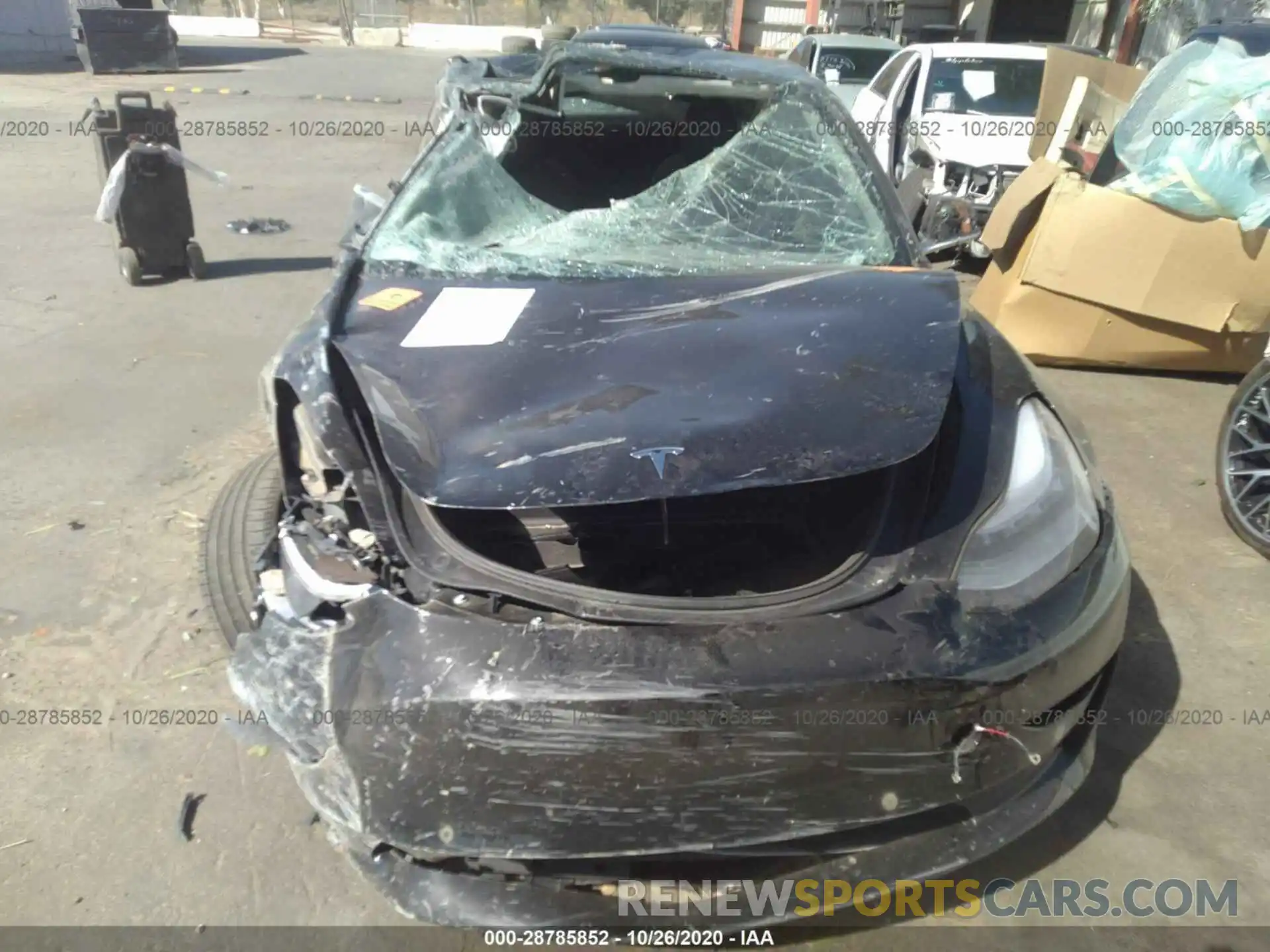 6 Photograph of a damaged car 5YJ3E1EB2LF746180 TESLA MODEL 3 2020