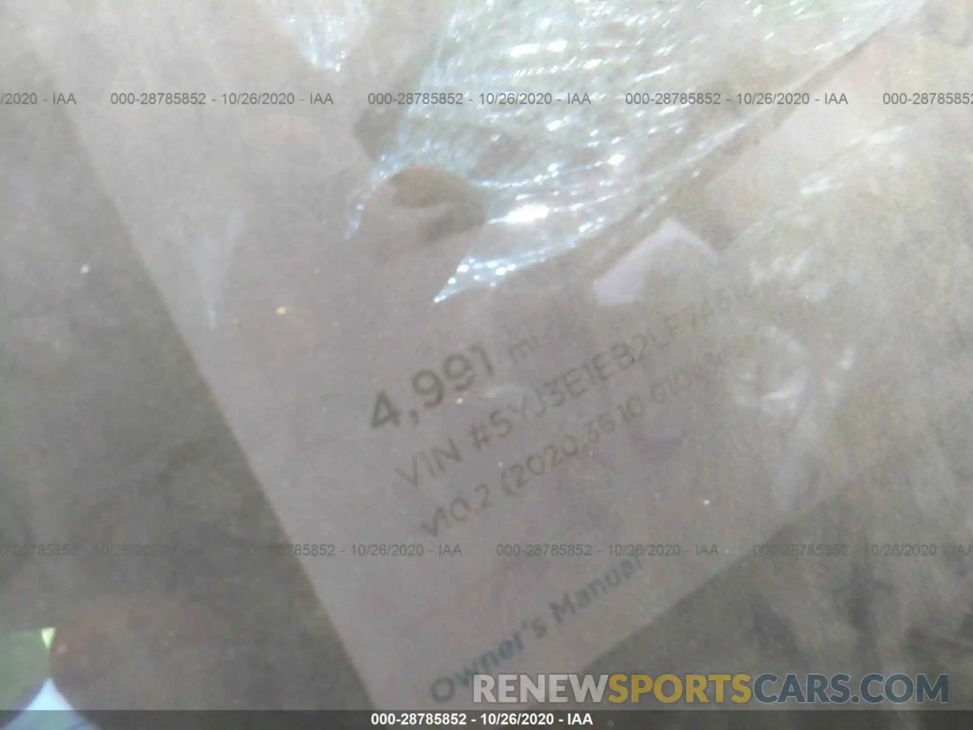 7 Photograph of a damaged car 5YJ3E1EB2LF746180 TESLA MODEL 3 2020